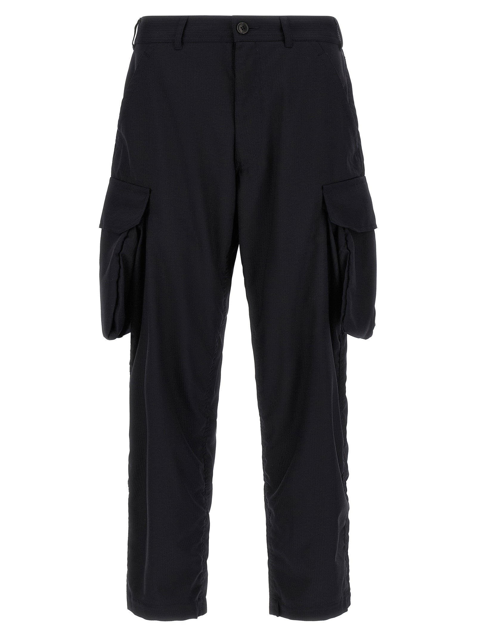 Comme Des Garcons Shirt Pinstriped Cargo Pants