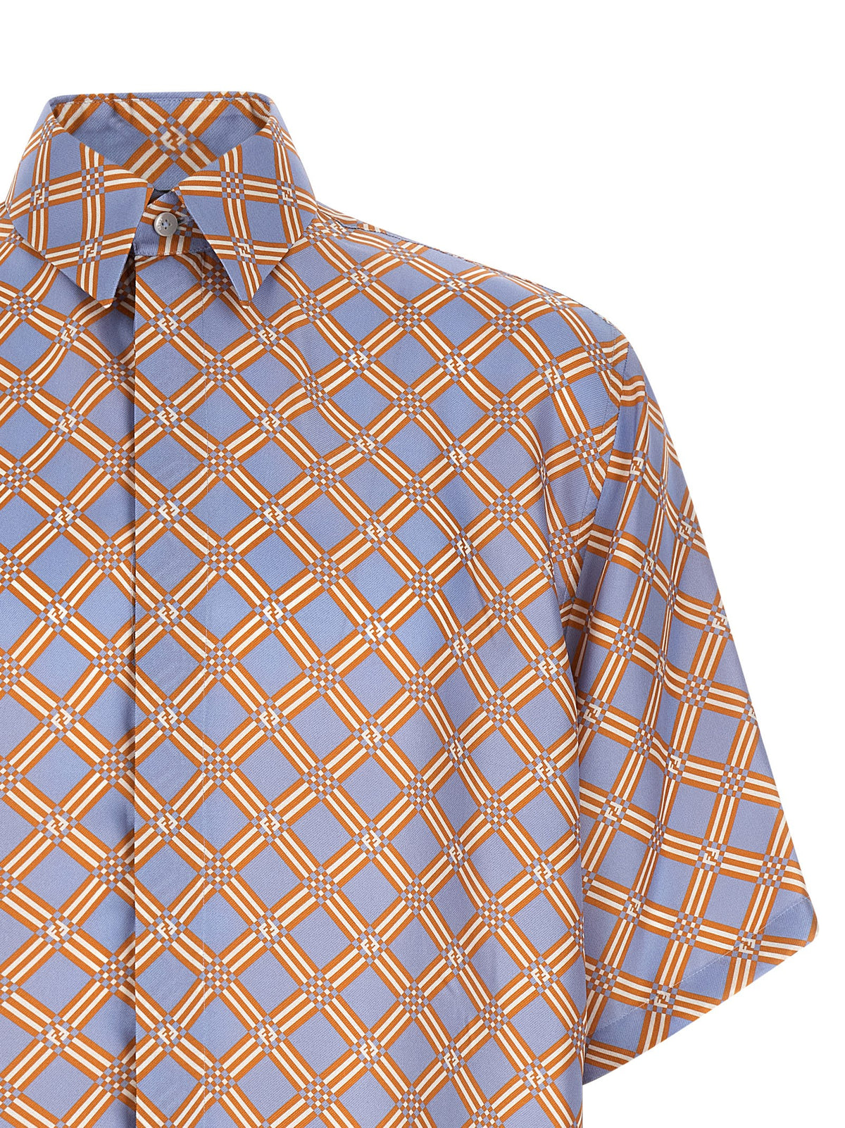 Fendi Net Print Silk Shirt