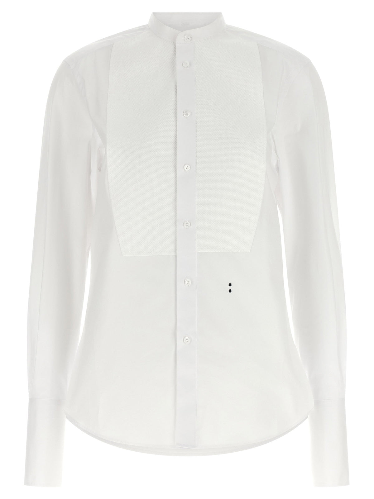 Fendi Poplin Shirt With Plastron Piqué