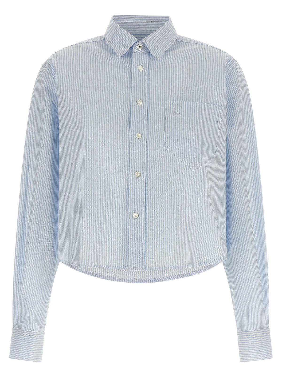 Ami Paris Ami De Coeur Cropped Shirt