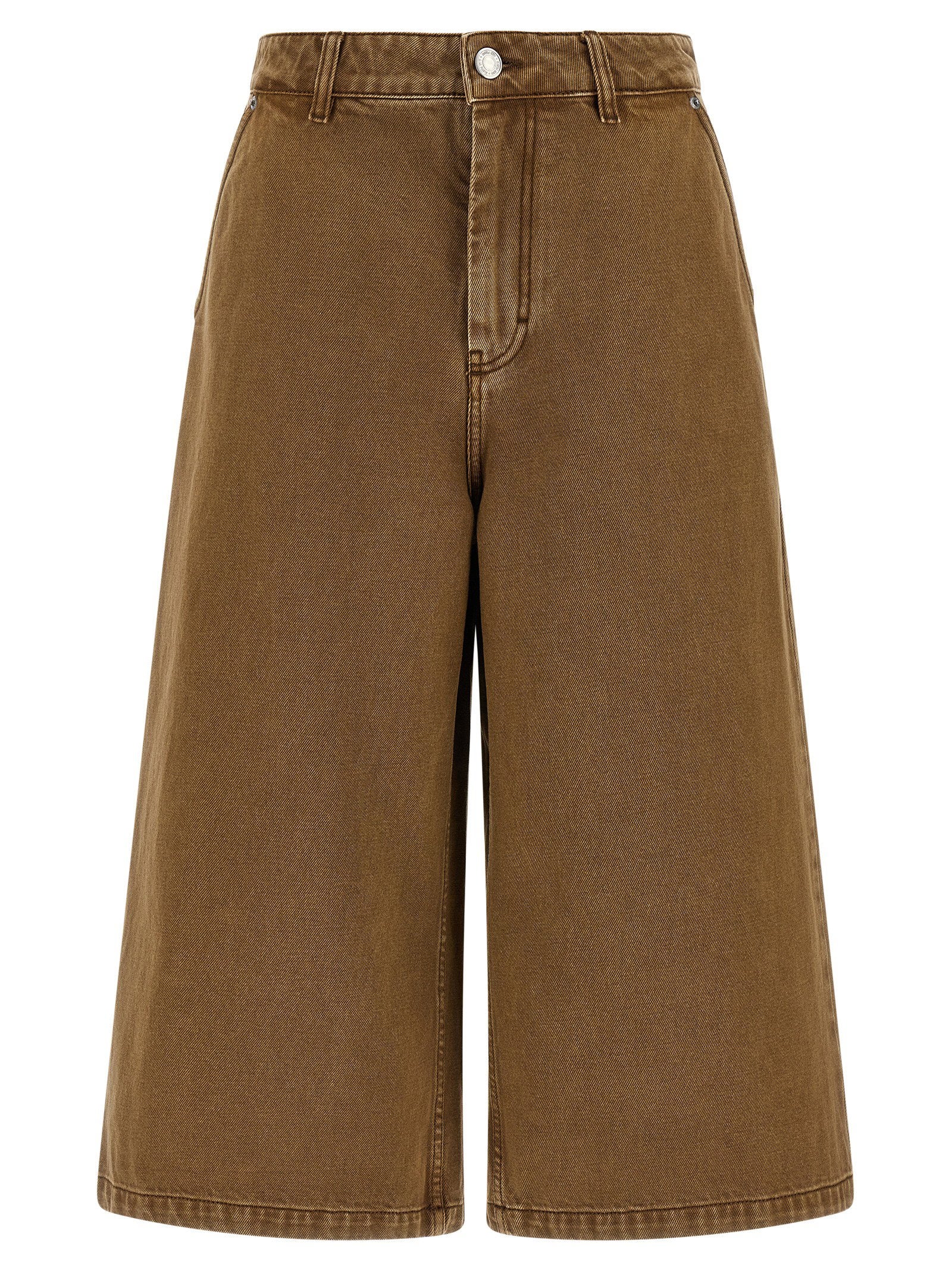 Ami Paris Denim Bermuda Shorts