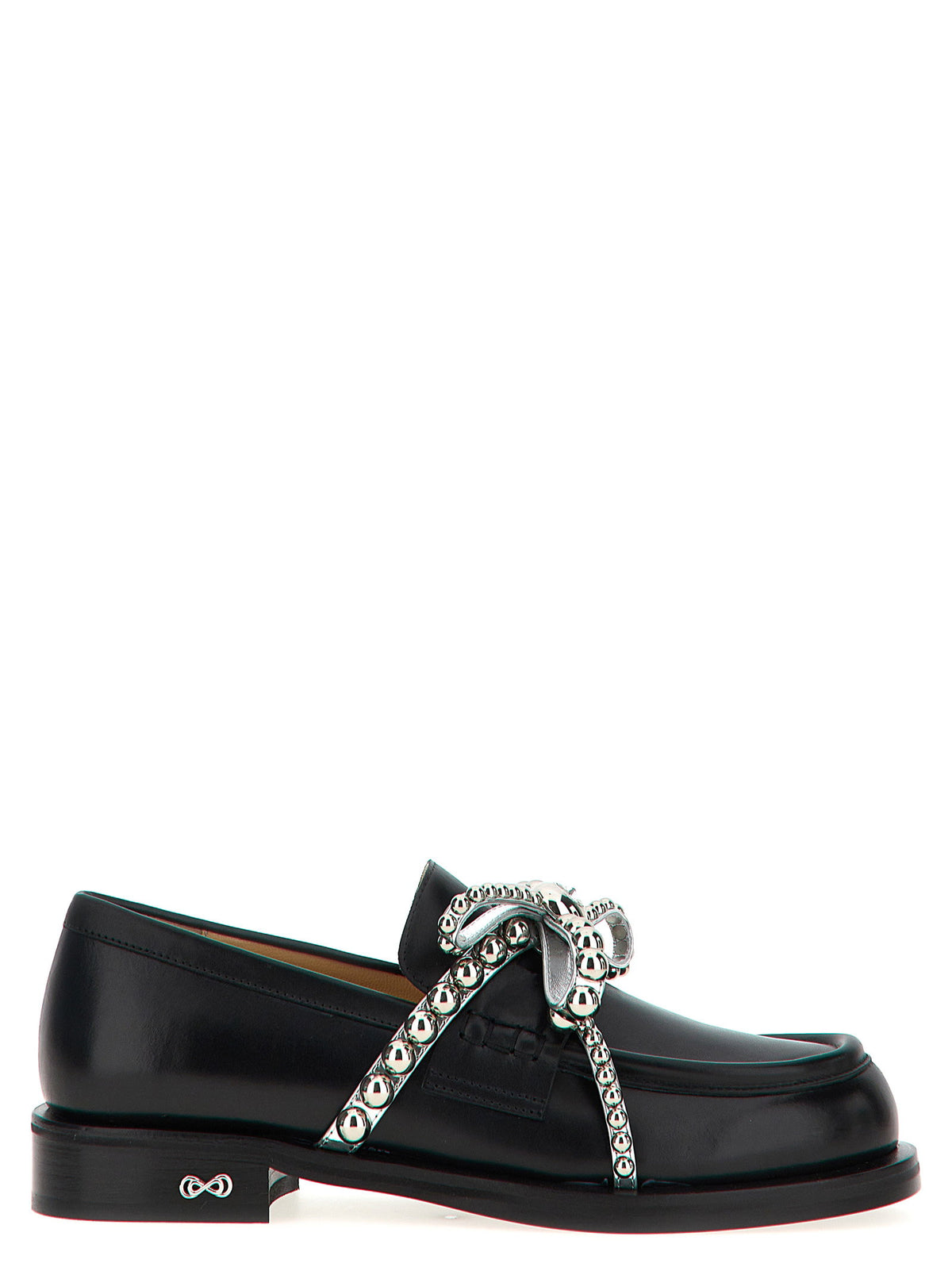 Mach & Mach Crystal Studs Loafers