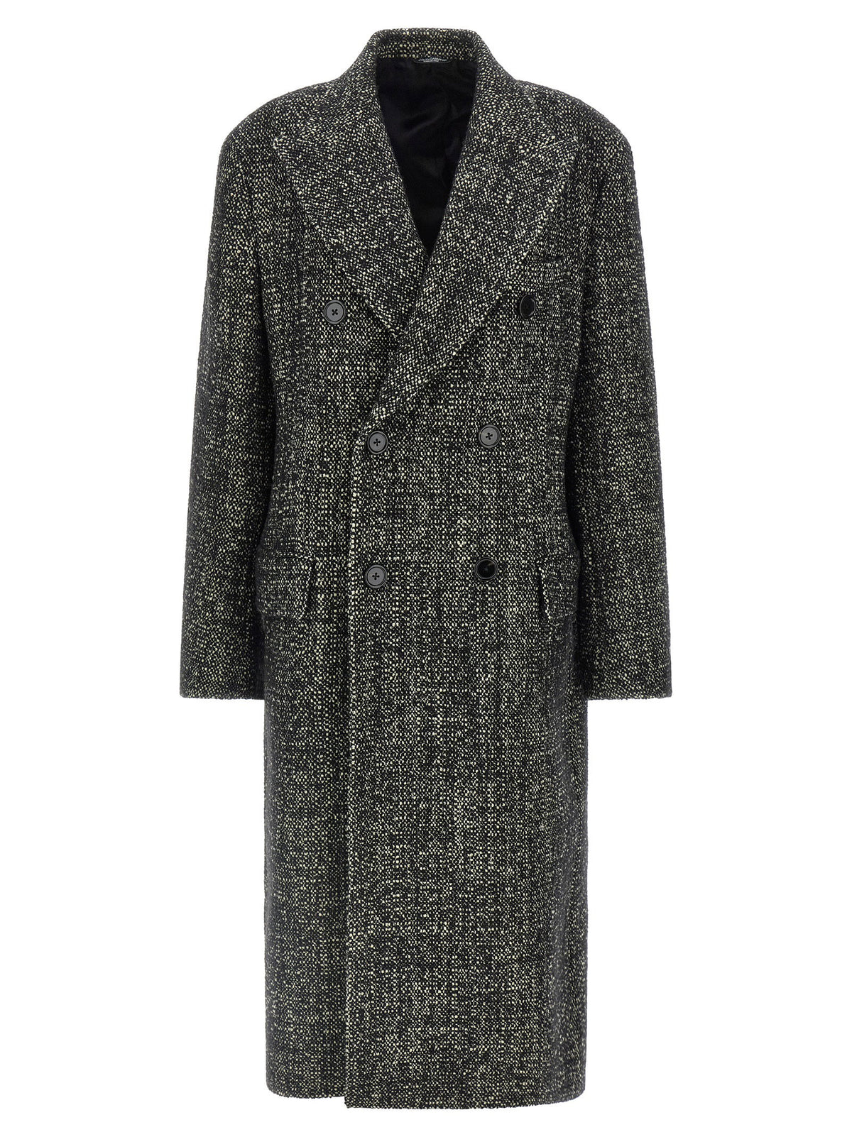 Dolce & Gabbana Bouclé Wool Coat
