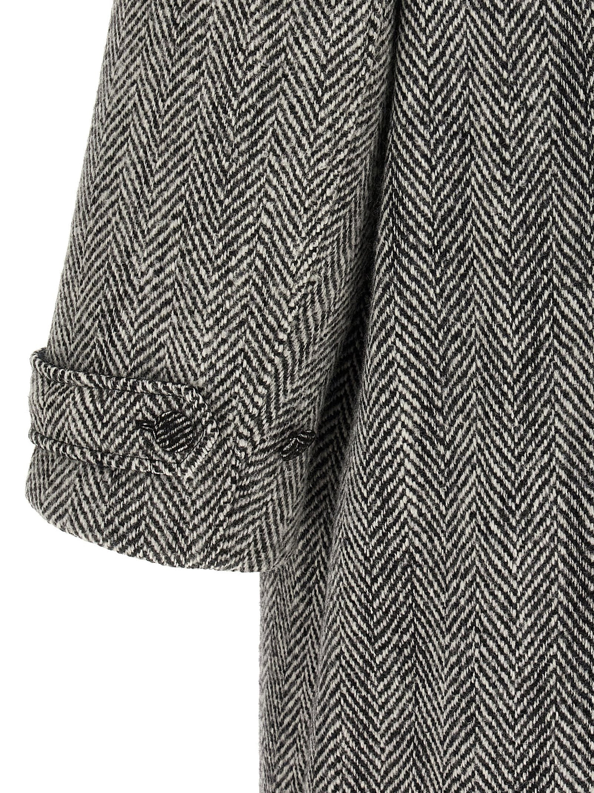 Dolce & Gabbana Chevron Wool Coat