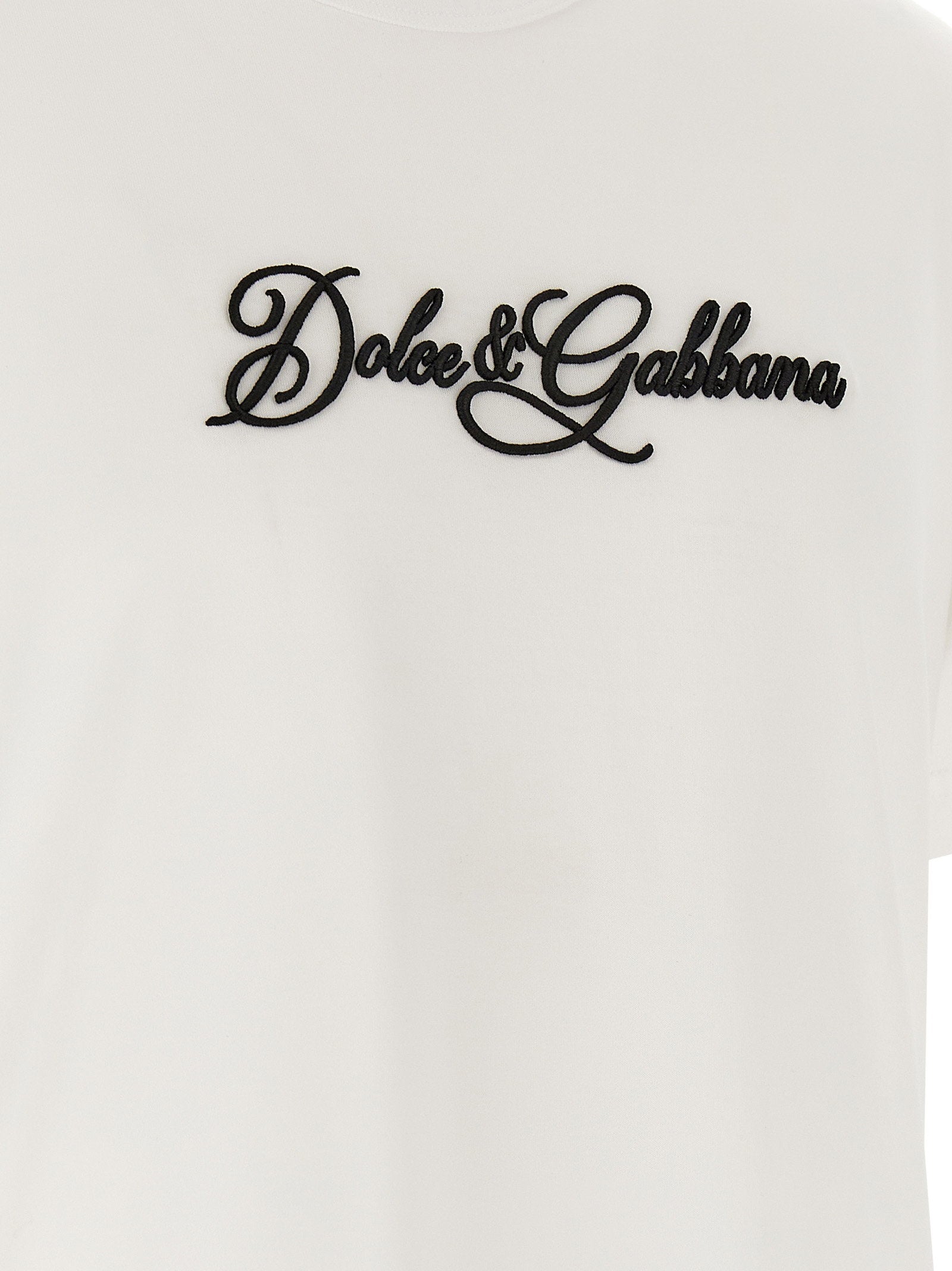 Dolce & Gabbana Logo Embroidery T-shirt