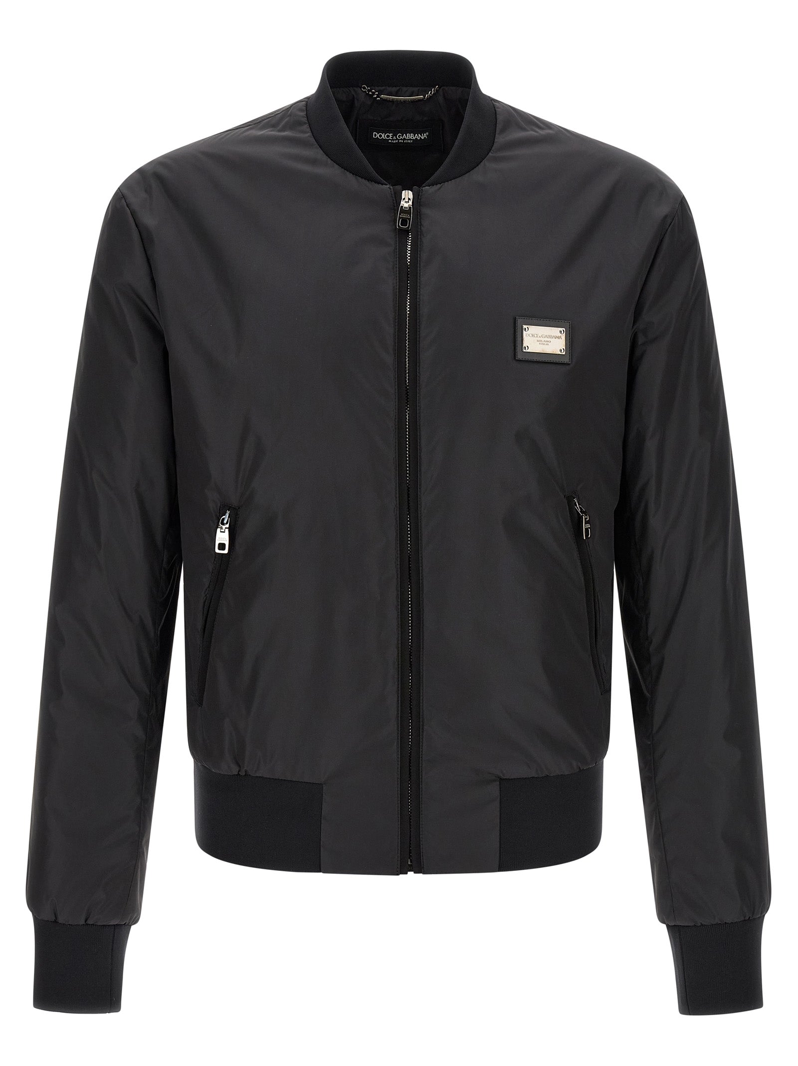 Dolce & Gabbana Logo Plaque Bomber Jacket