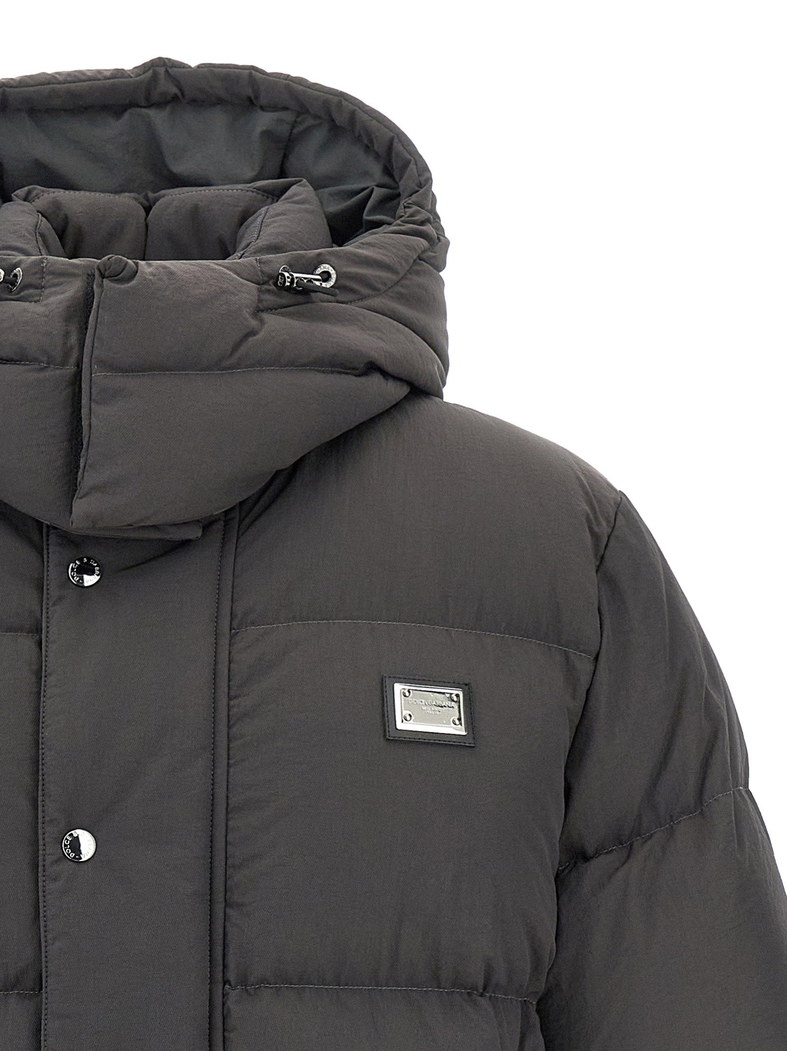Dolce & Gabbana Logo Patch Down Jacket