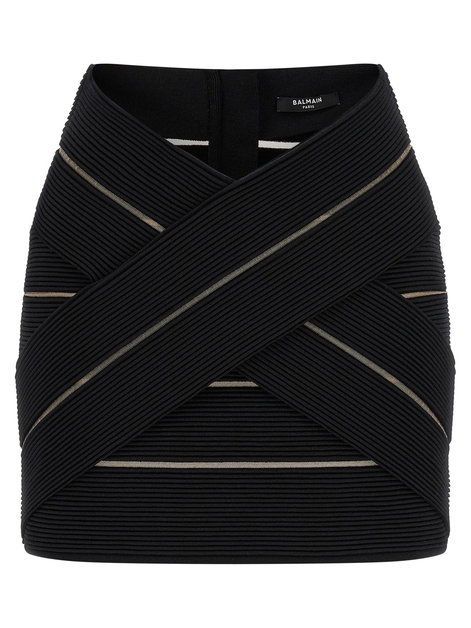 Balmain V-shaped Waist Skirt