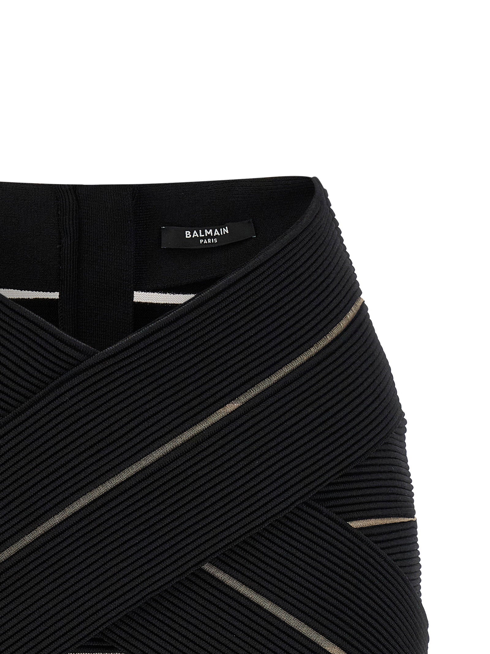 Balmain V-shaped Waist Skirt