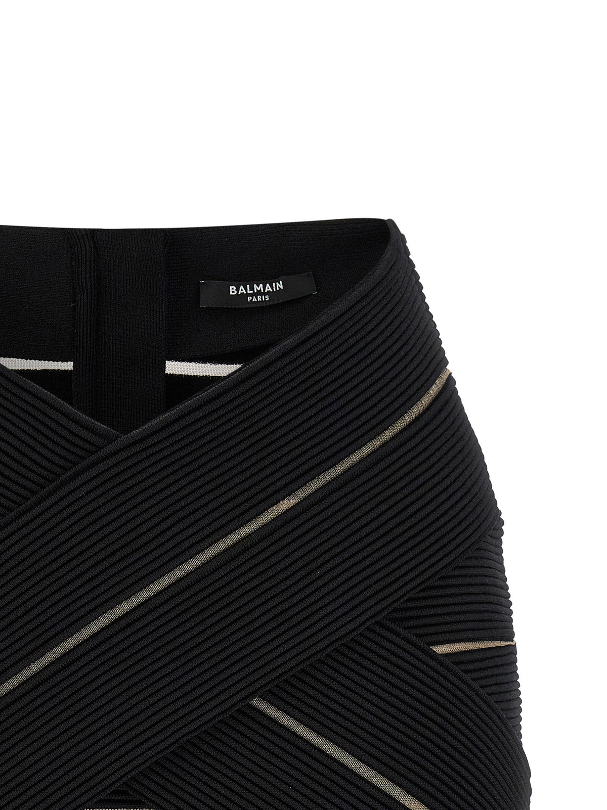 Balmain V-shaped Waist Skirt