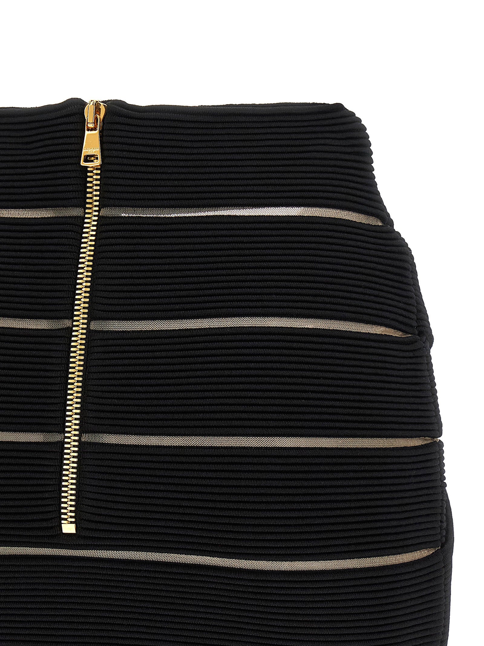 Balmain V-shaped Waist Skirt