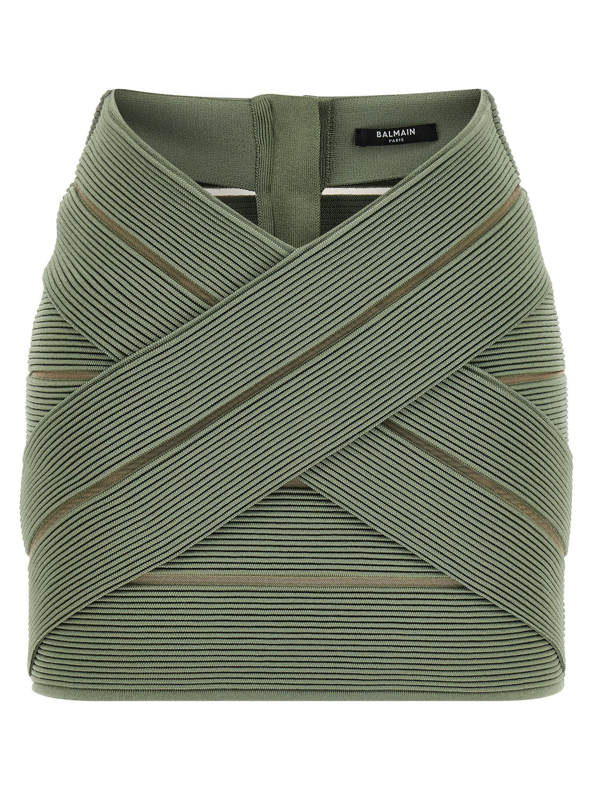 Balmain V-shaped Waist Skirt
