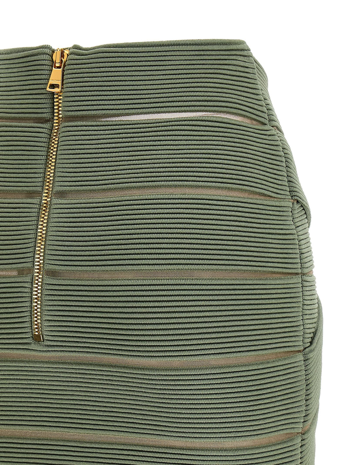 Balmain V-shaped Waist Skirt