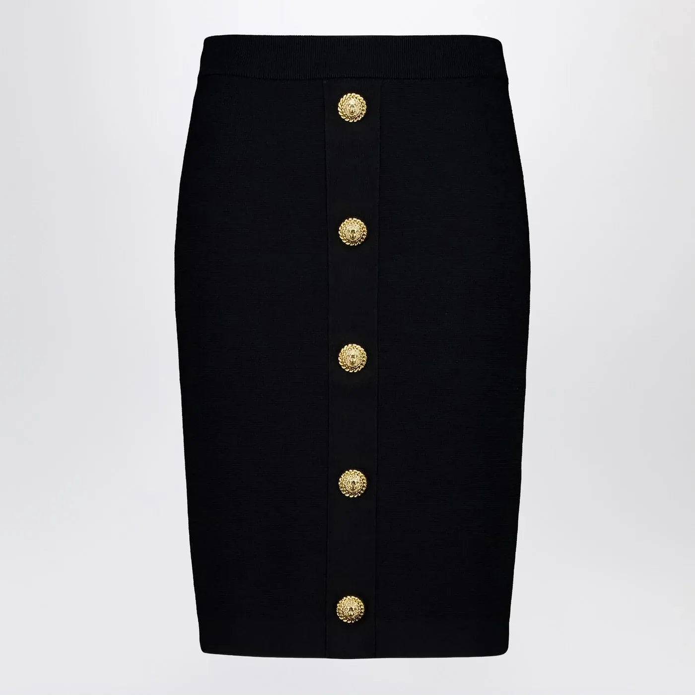 Balmain Black tweed pencil skirt
