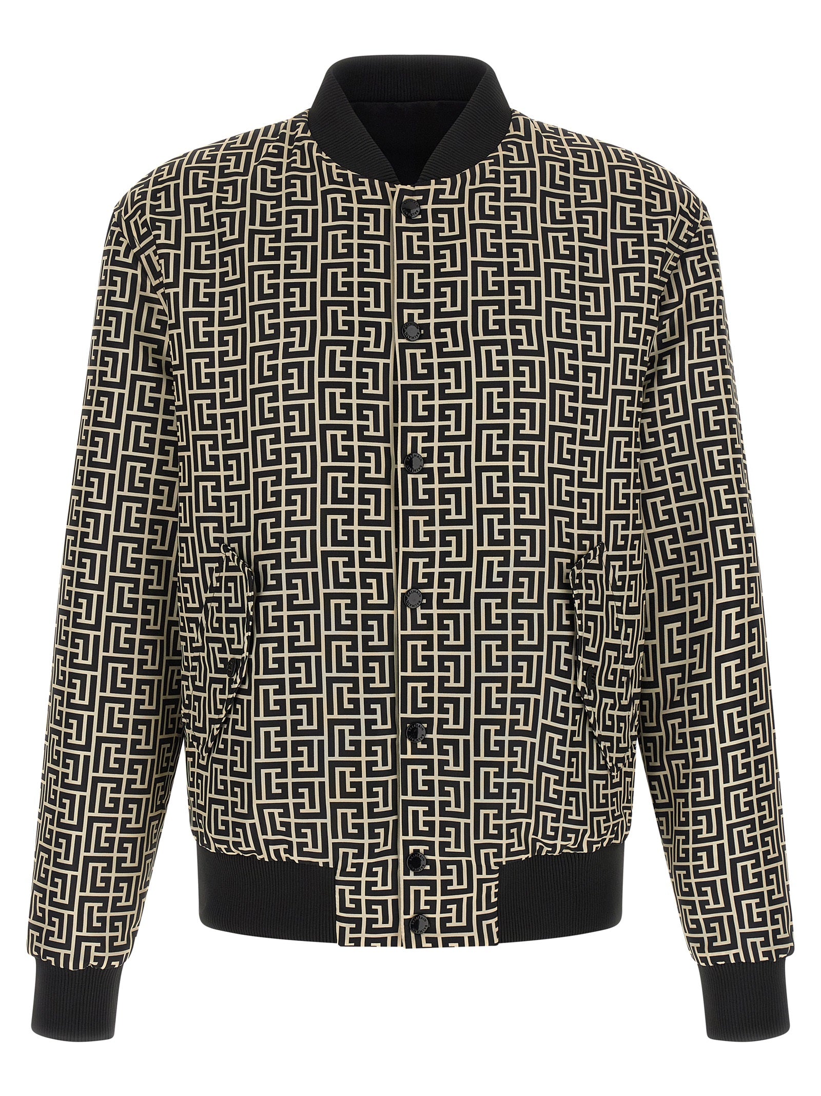 Balmain Monogram Reversible Bomber Jacket