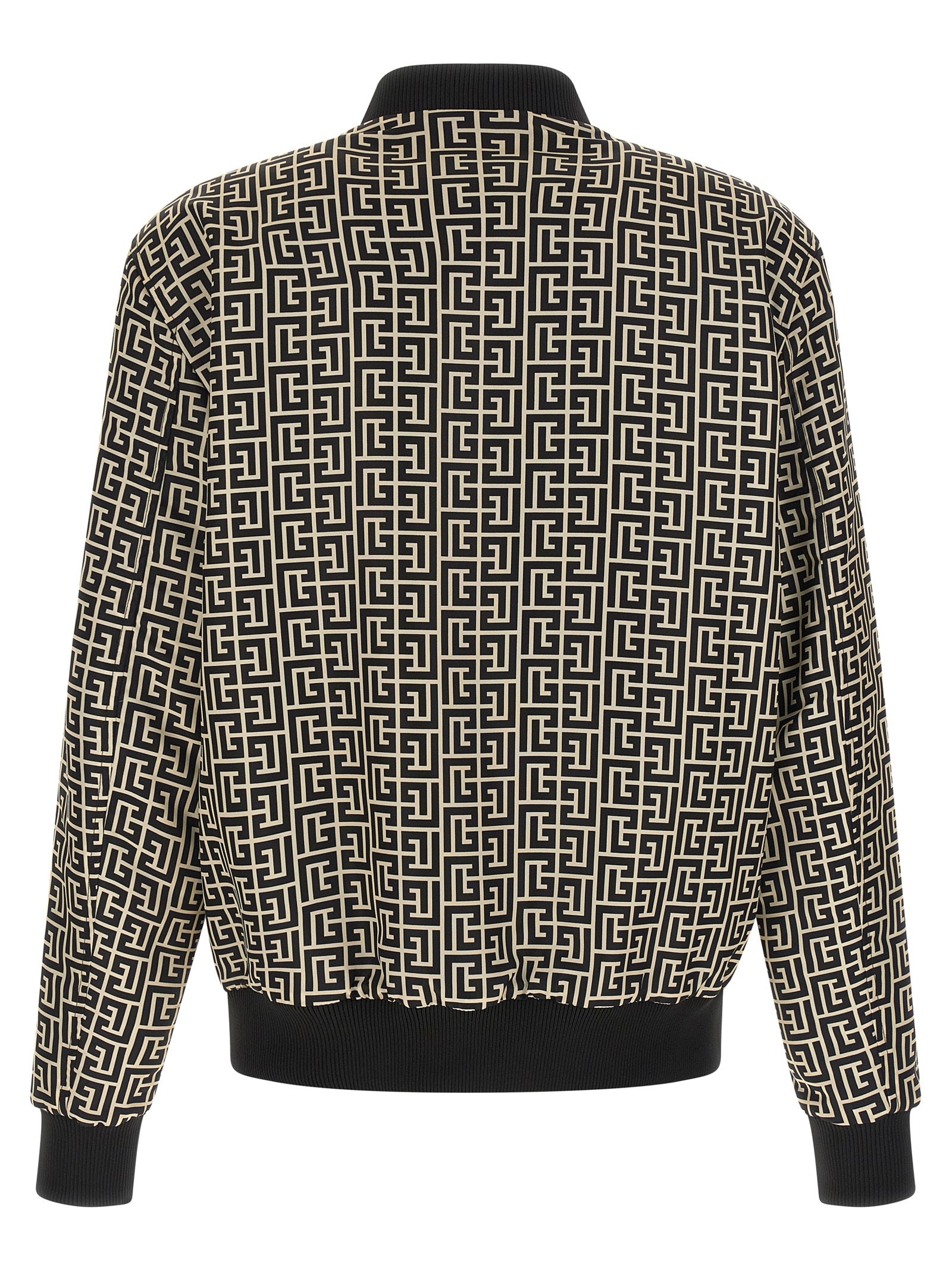 Balmain Monogram Reversible Bomber Jacket