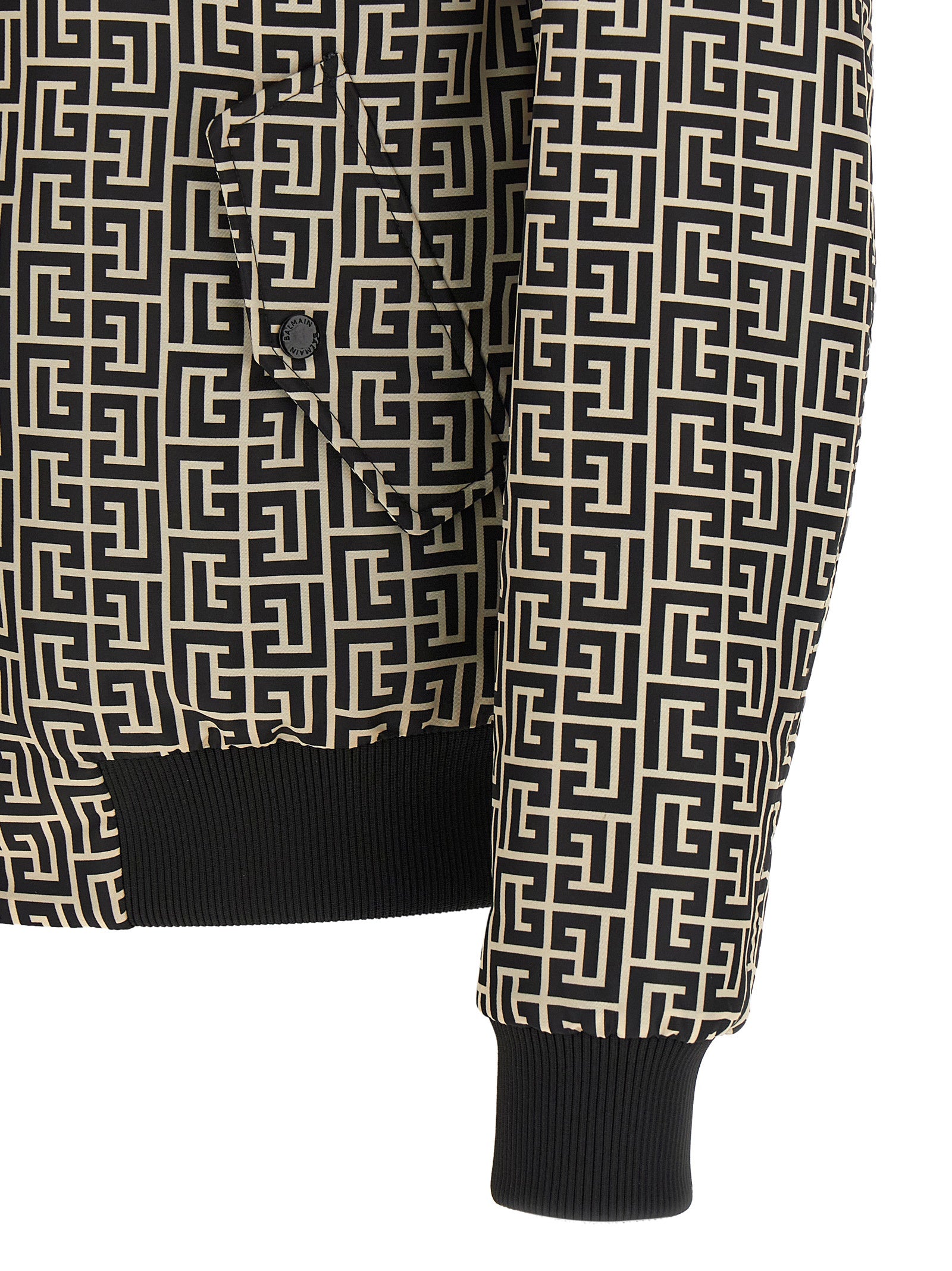 Balmain Monogram Reversible Bomber Jacket