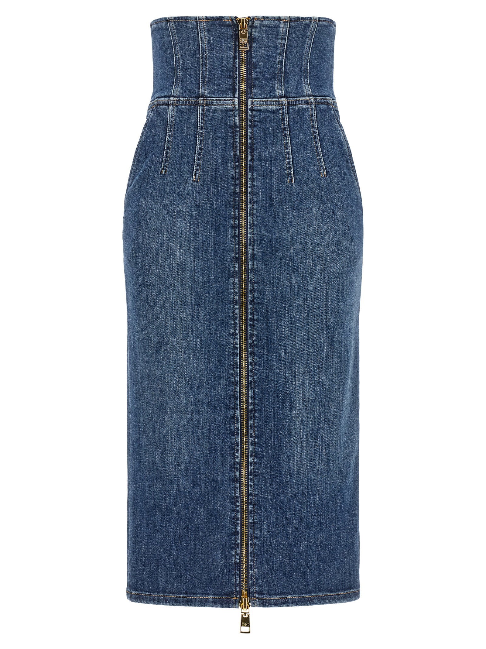 Elisabetta Franchi Denim Skirt