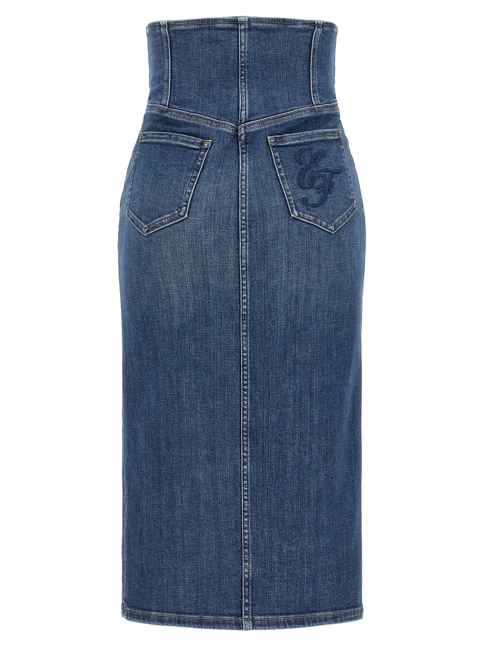 Elisabetta Franchi Denim Skirt