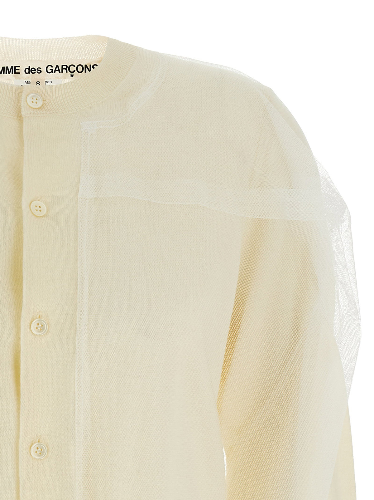 Comme Des Garcons Tulle Cardigan