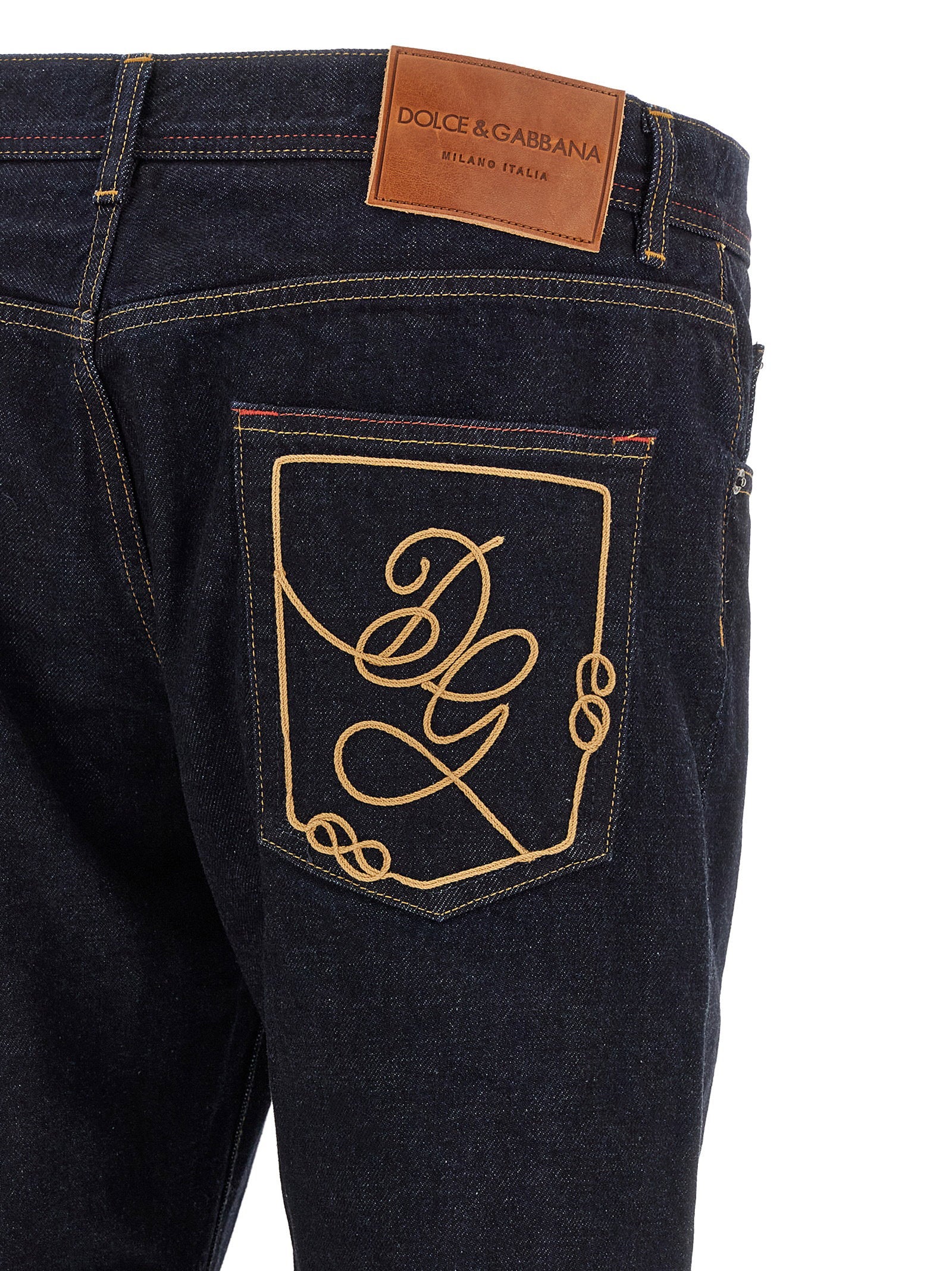 Dolce & Gabbana Dg Embroidery Jeans