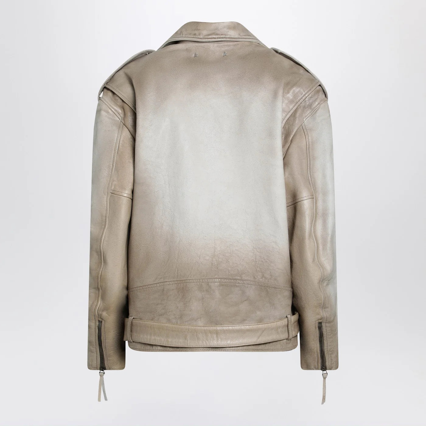 Golden Goose Beige leather Phoebe jacket