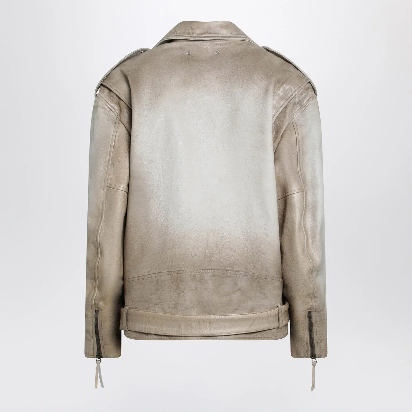 Golden Goose Beige leather Phoebe jacket