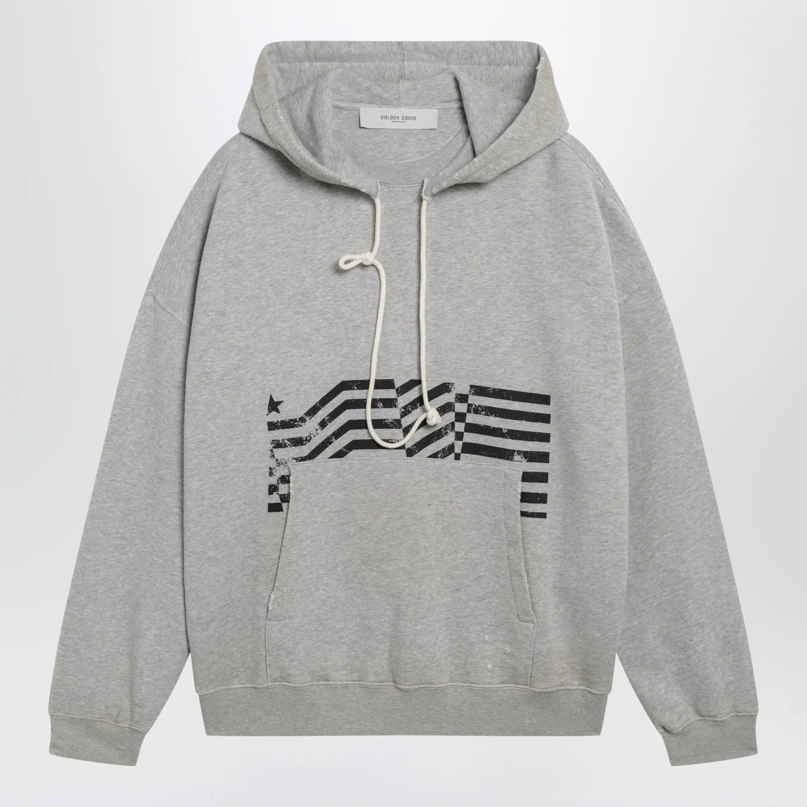 Golden Goose Journey sweatshirt with vintage-effect print in grey