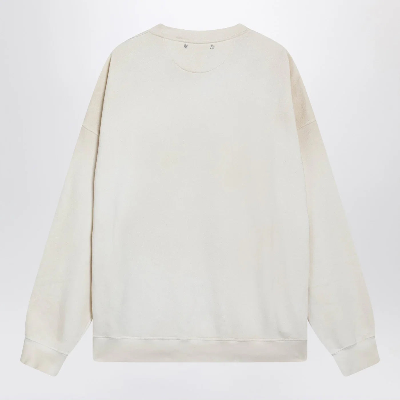 Golden Goose White crewneck sweatshirt with patches