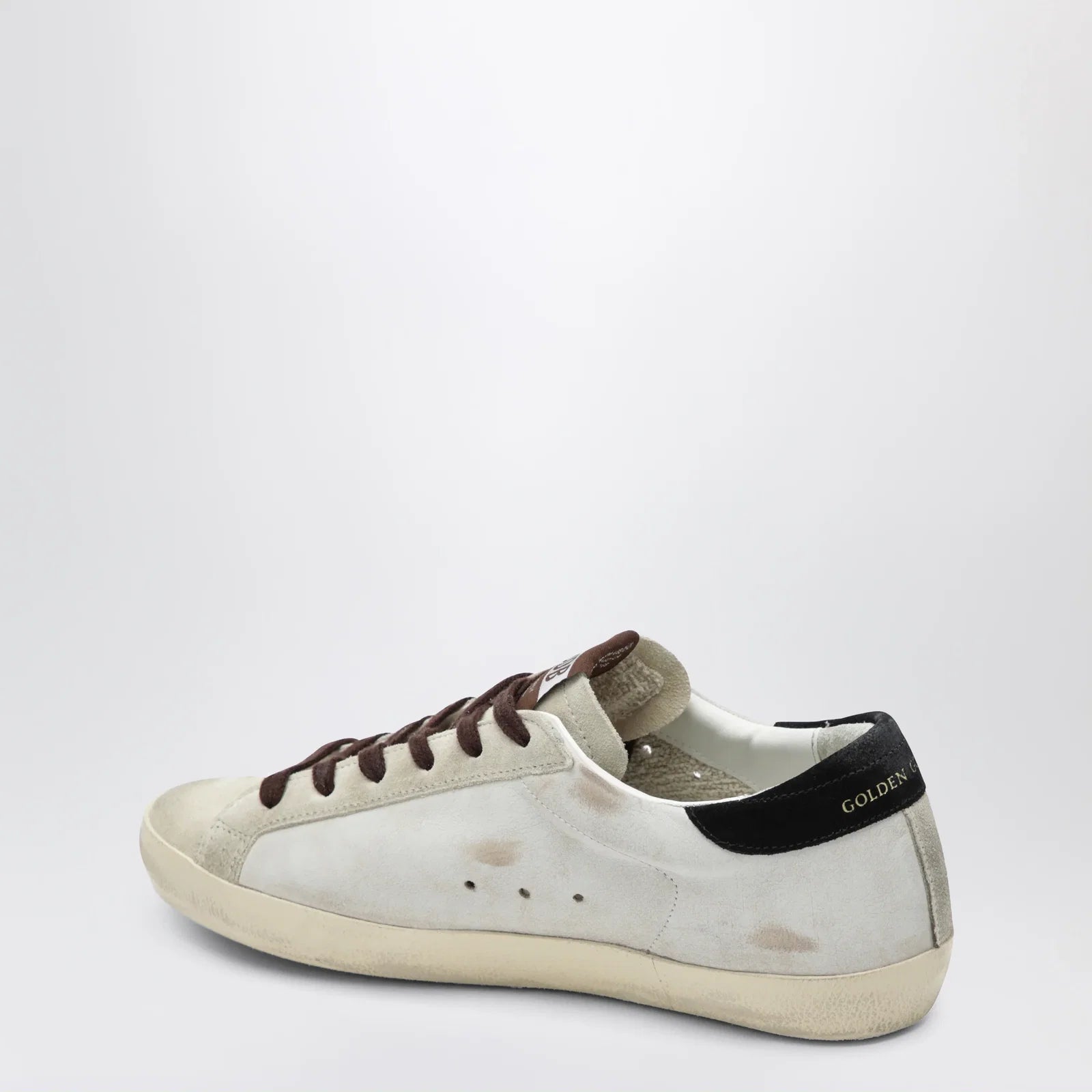 Golden Goose Super-Star sneakers in white with animal-print star