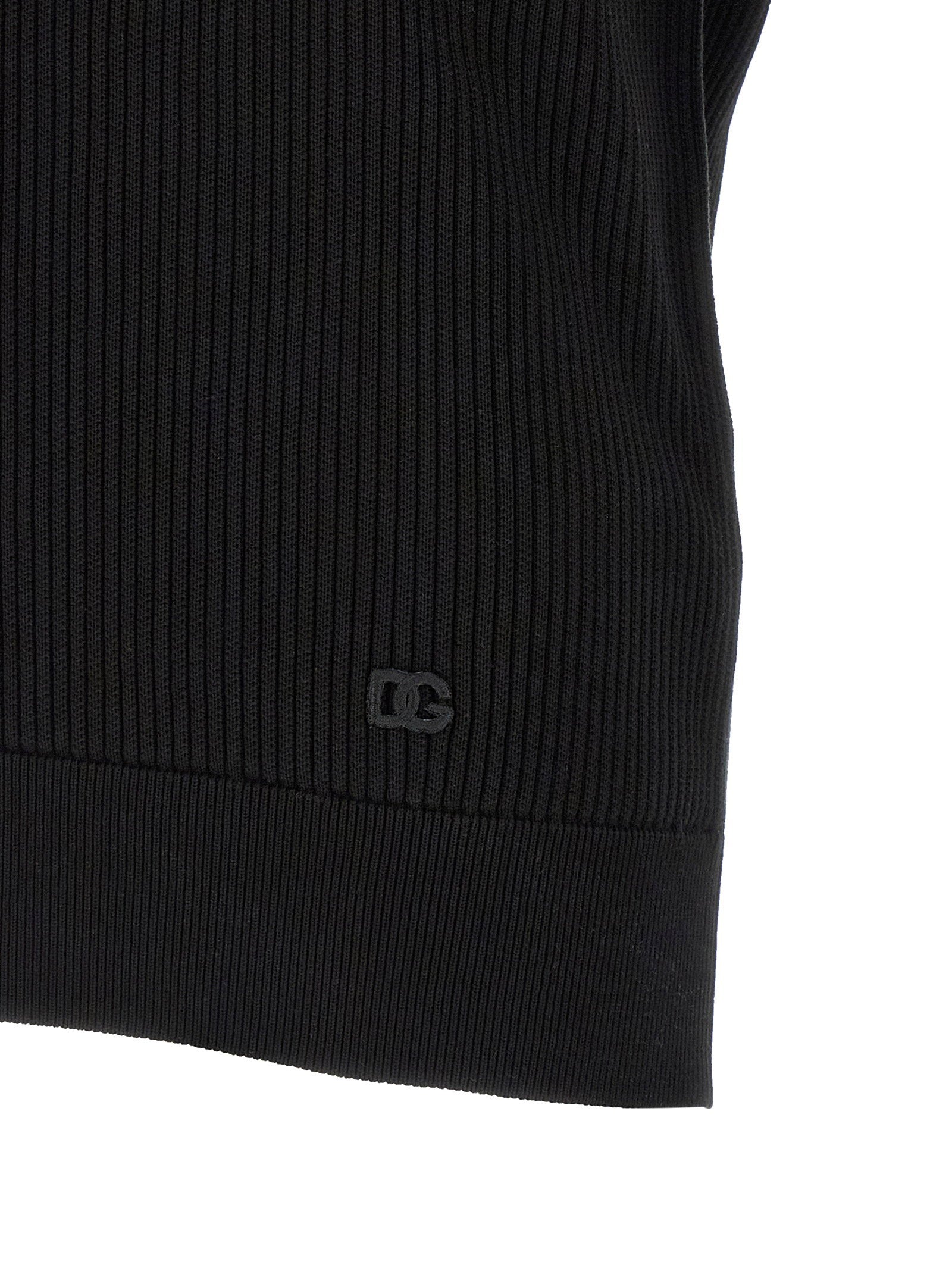 Dolce & Gabbana Micro-ribbed Polo Shirt