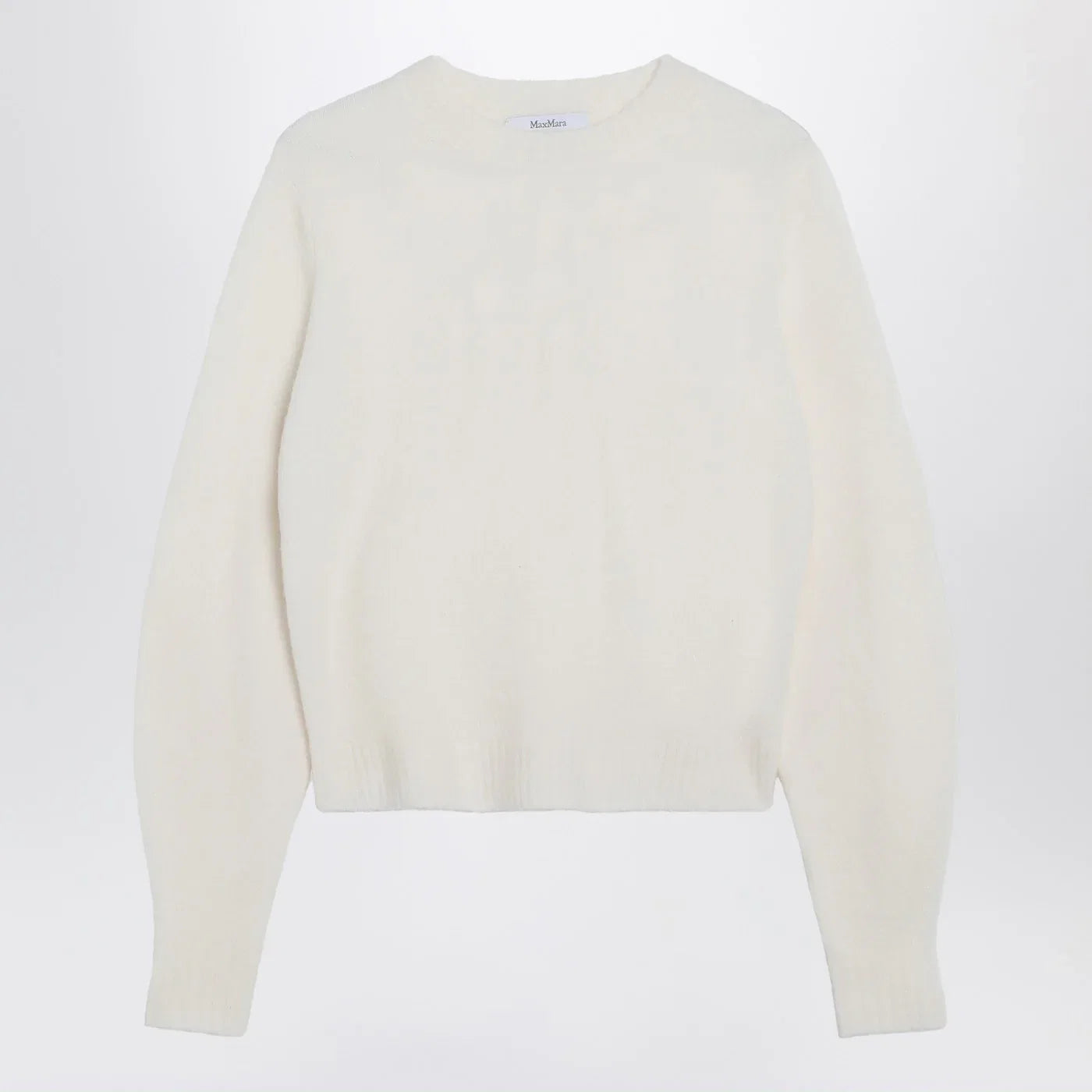 Max Mara Ivory sweater in stretch cashmere knit