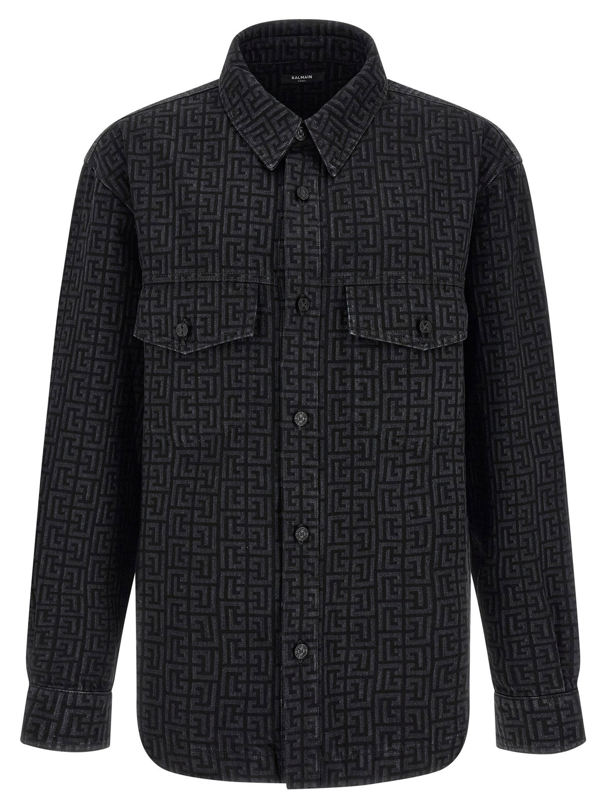 Balmain Monogram Pattern Overshirt