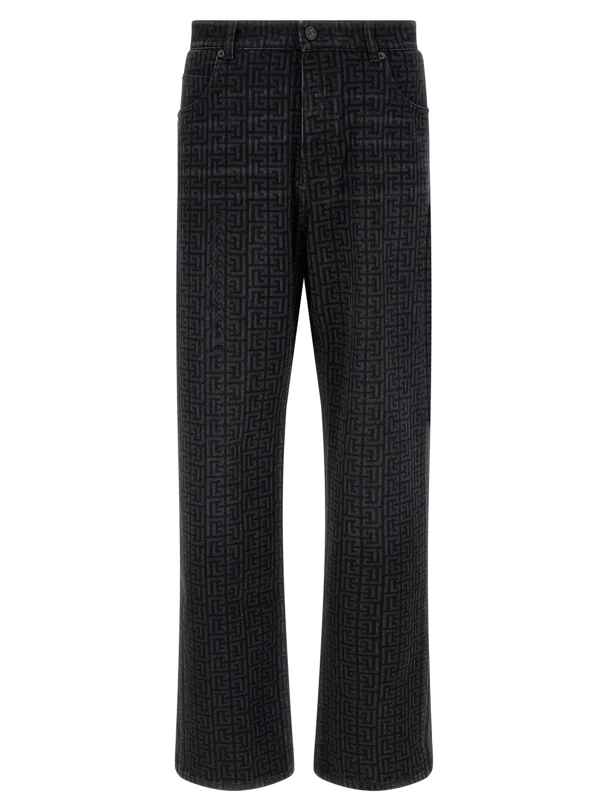 Balmain Monogram Pattern Jeans