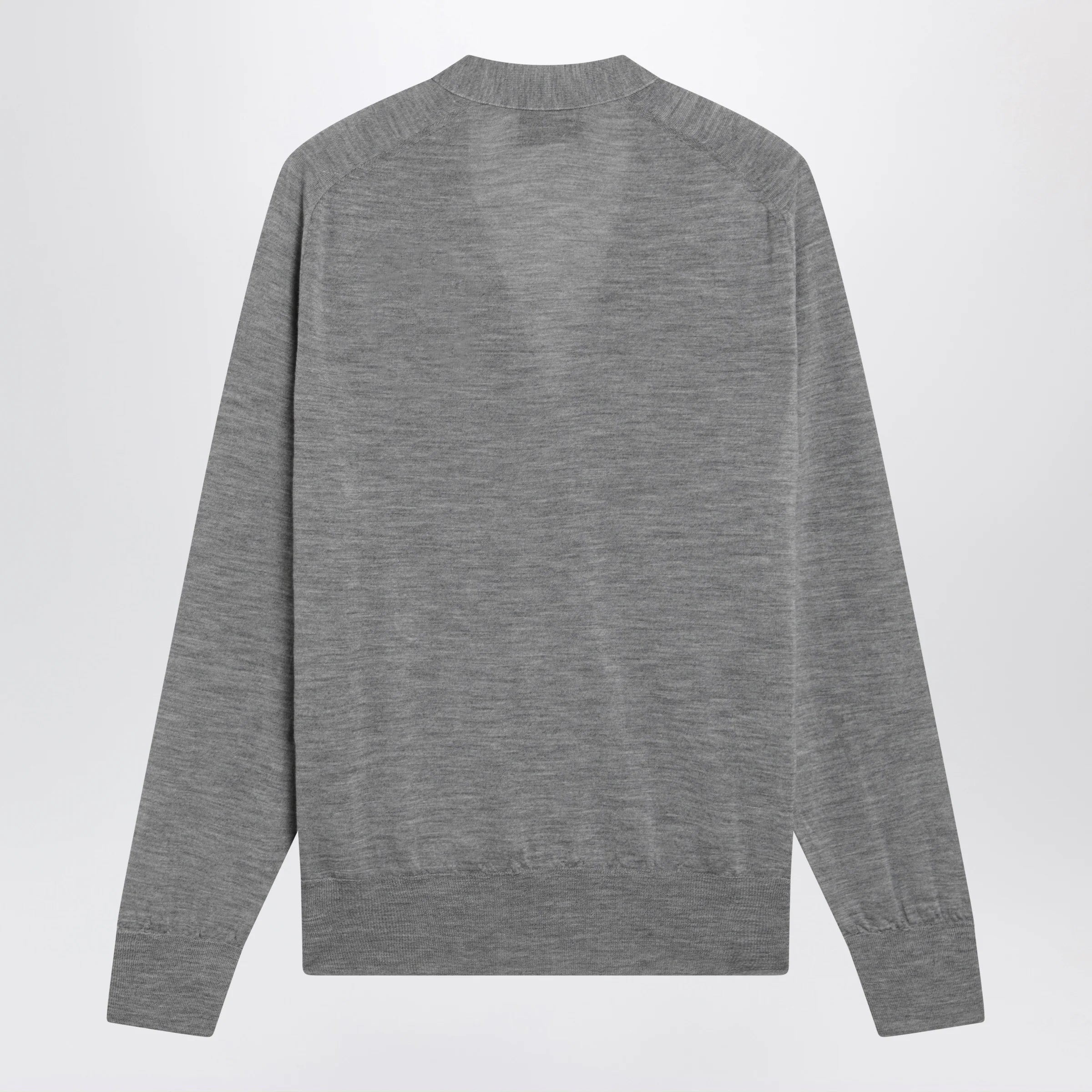 Ami Paris Grey Ami De Coeur cardigan in wool