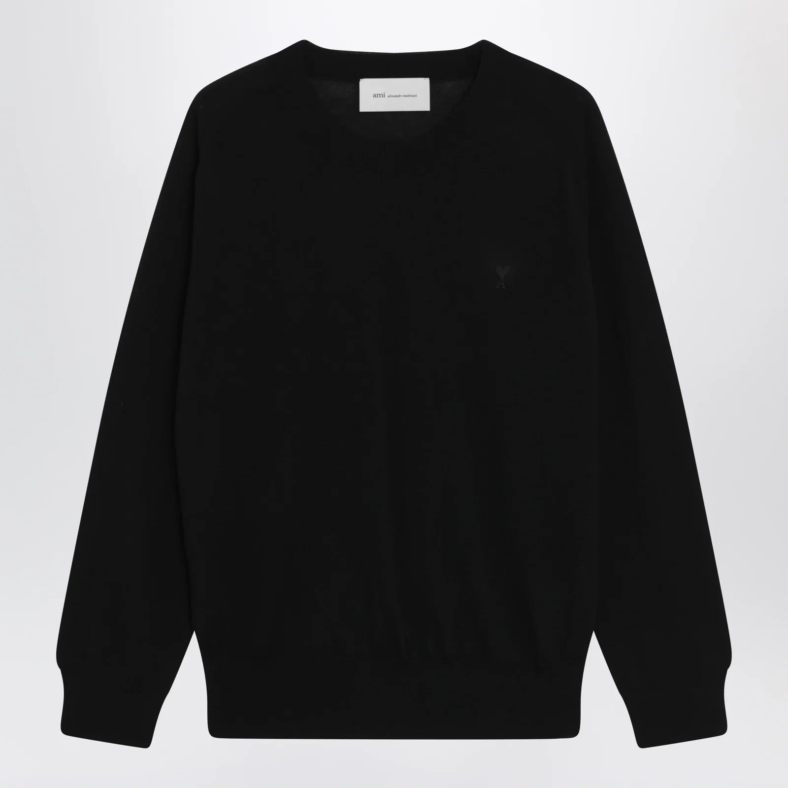 Black Ami de Coeur wool sweater by Ami Paris