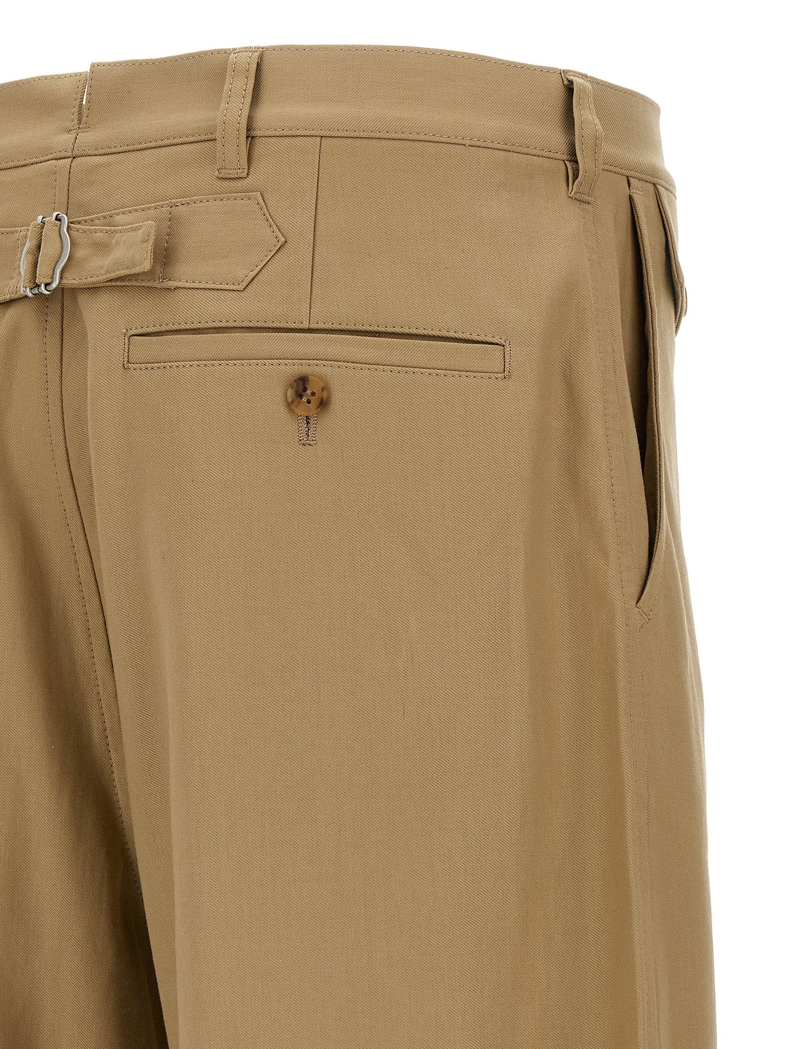Comme Des Garҫons Homme Curved Leg Pants