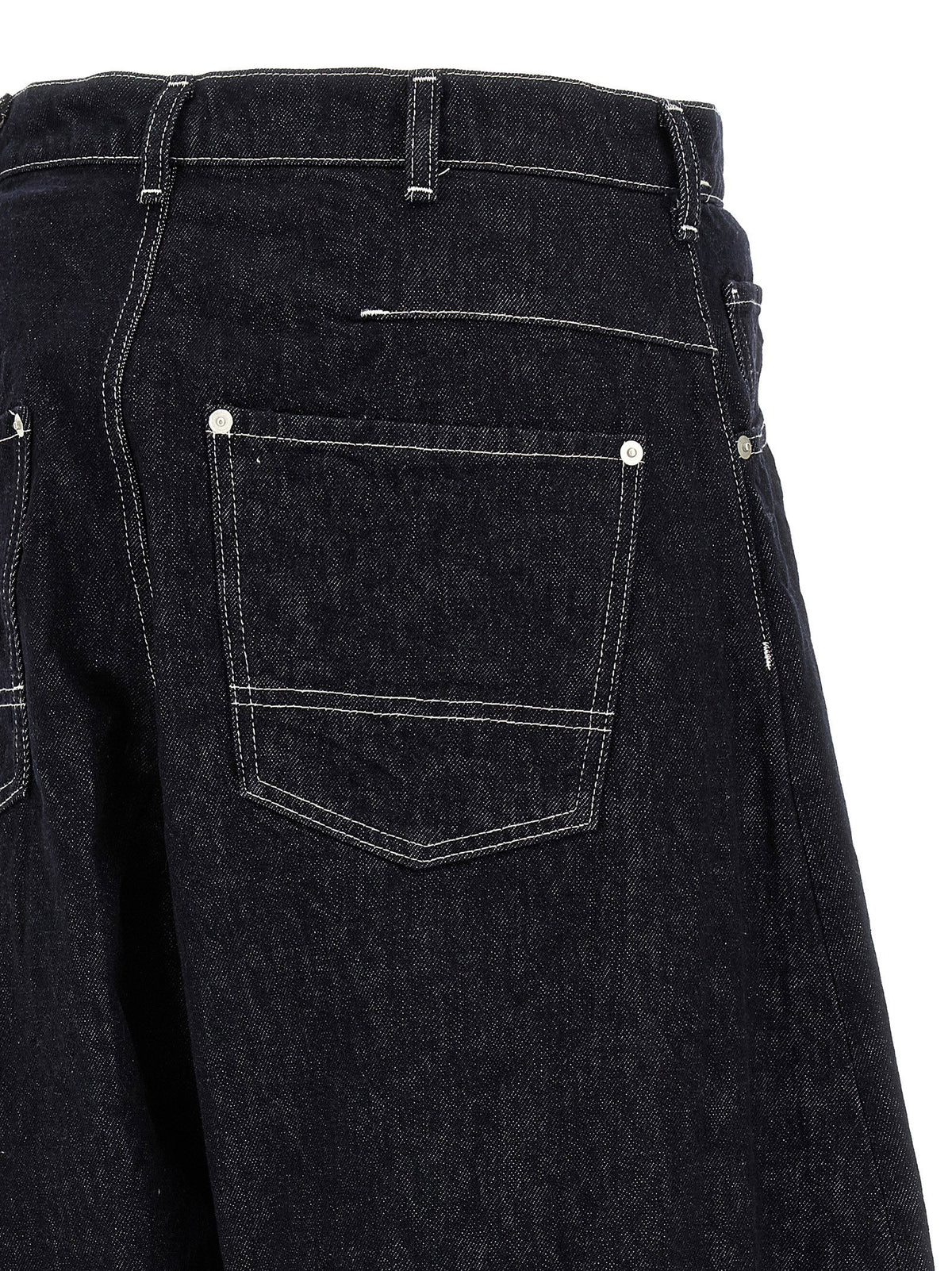 Comme Des Garҫons Homme Contrast Stitching Jeans