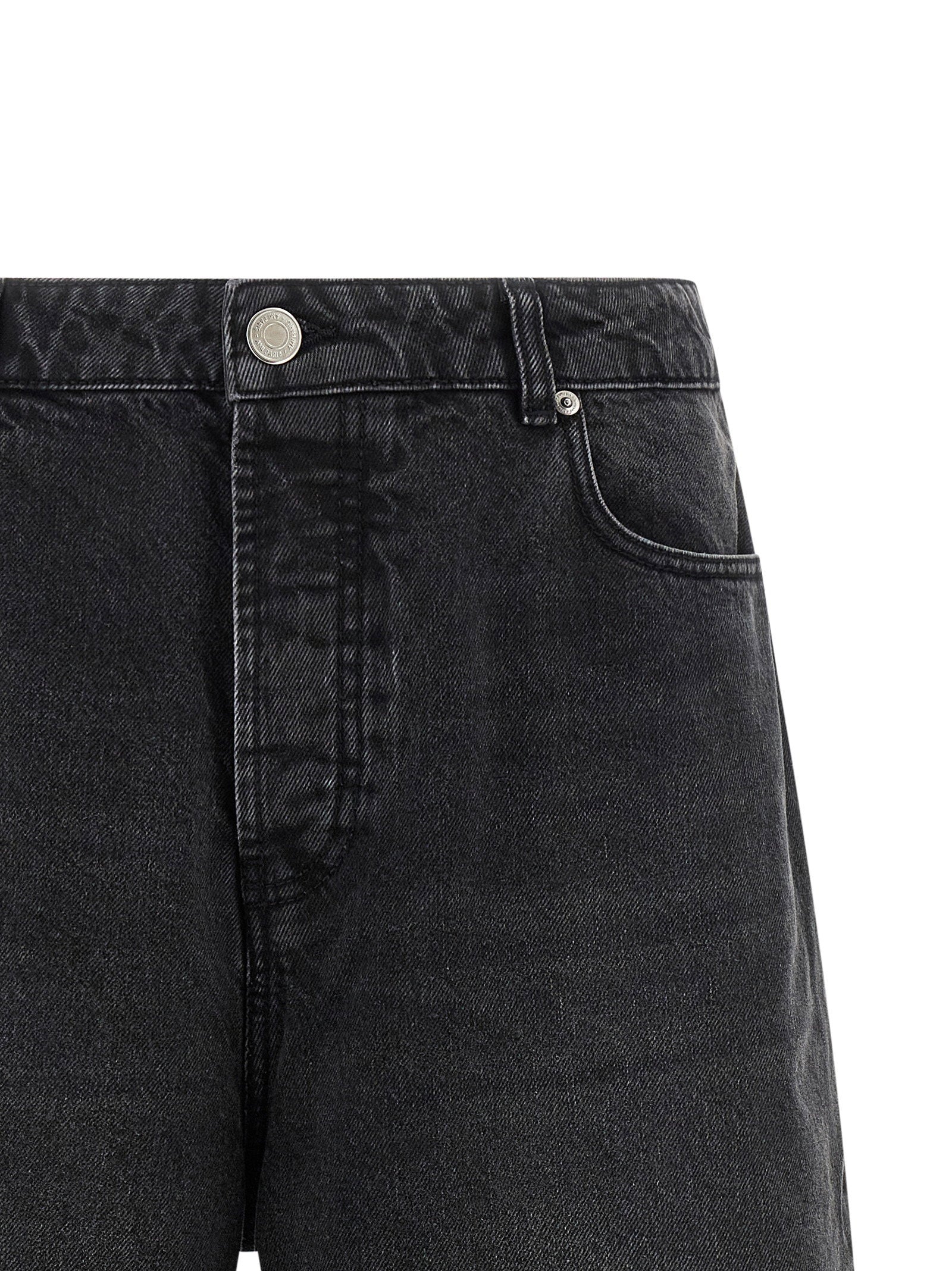 Ami Paris Denim Bermuda Shorts