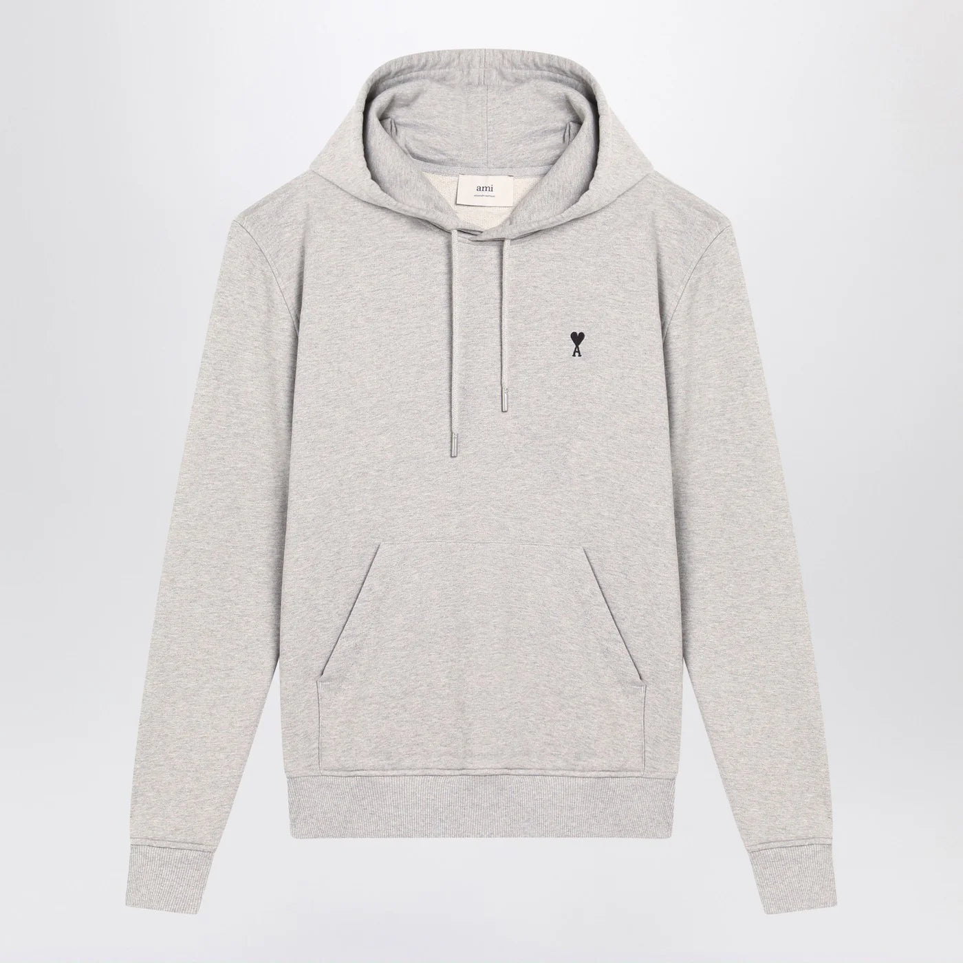 Ami Paris Grey Ami De Coeur hoodie