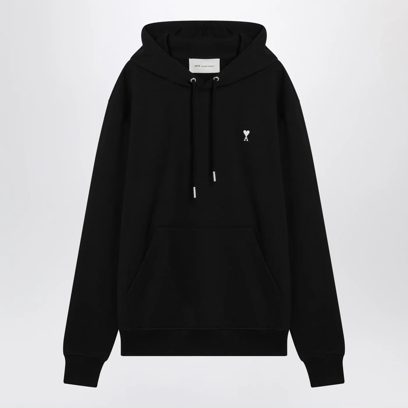 Ami Paris Black Ami De Coeur hooded sweatshirt