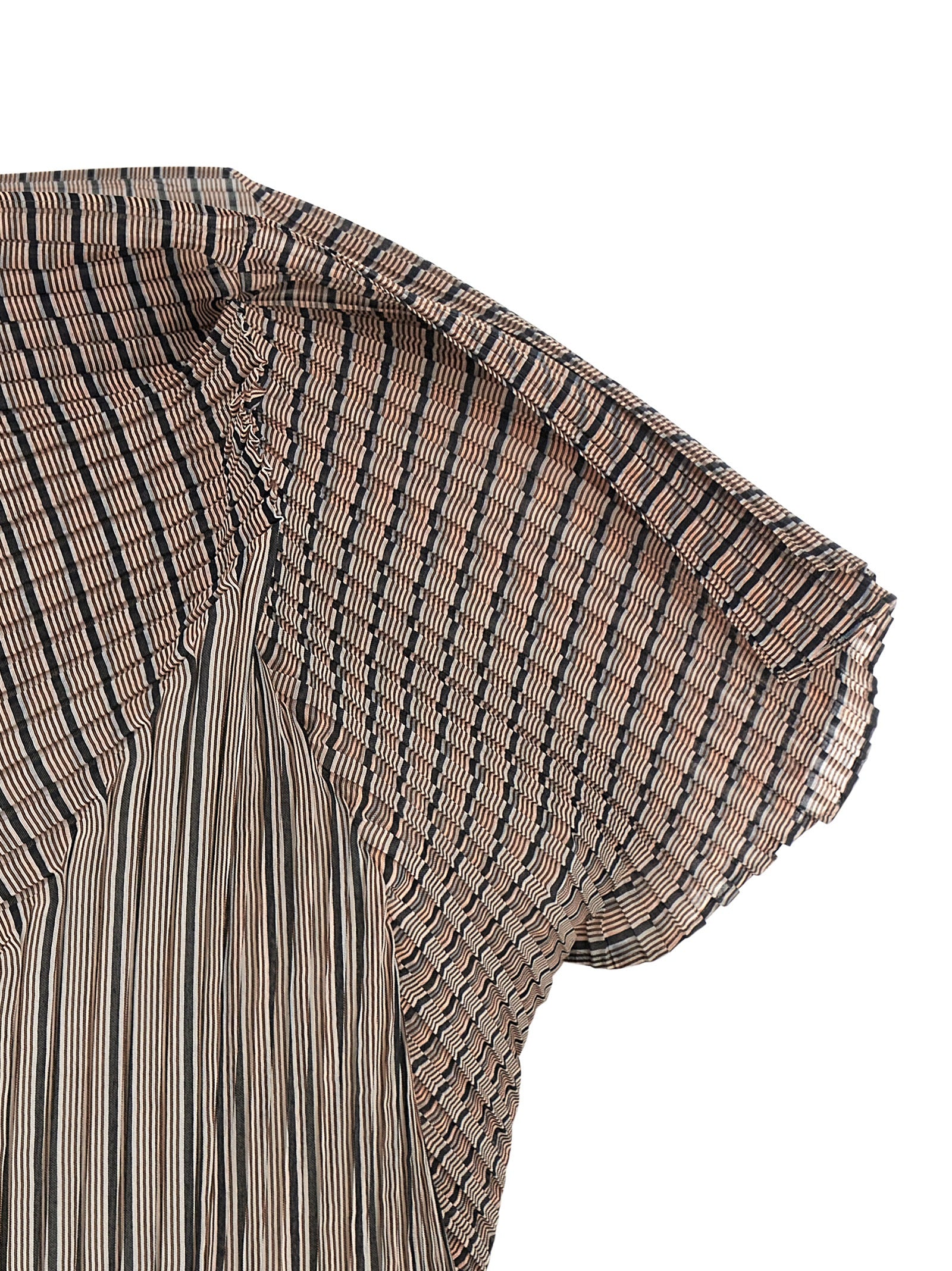 Issey Miyake Generic Stripes (machine Pleats) Top