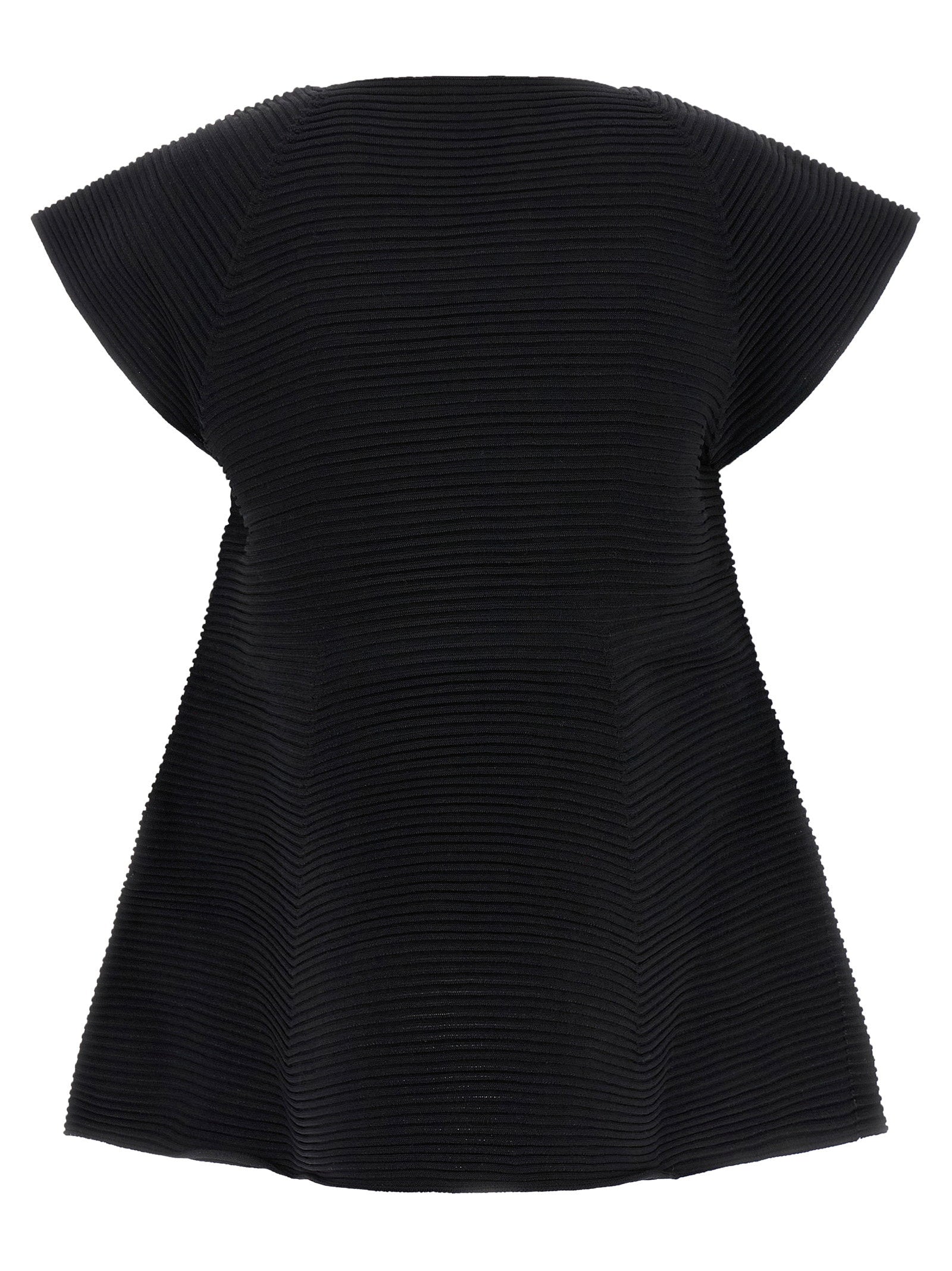 Issey Miyake Corrugated Knit Dress