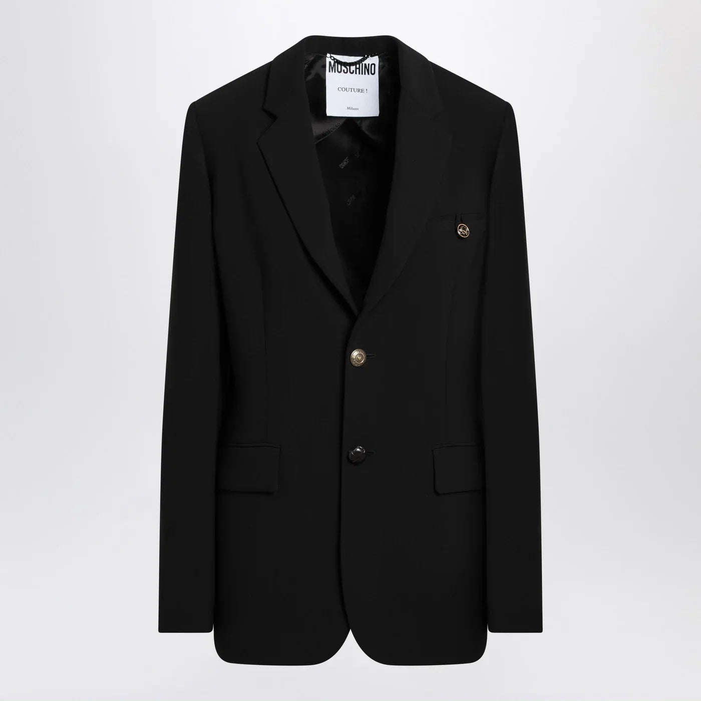 Moschino Black single-breasted jacket