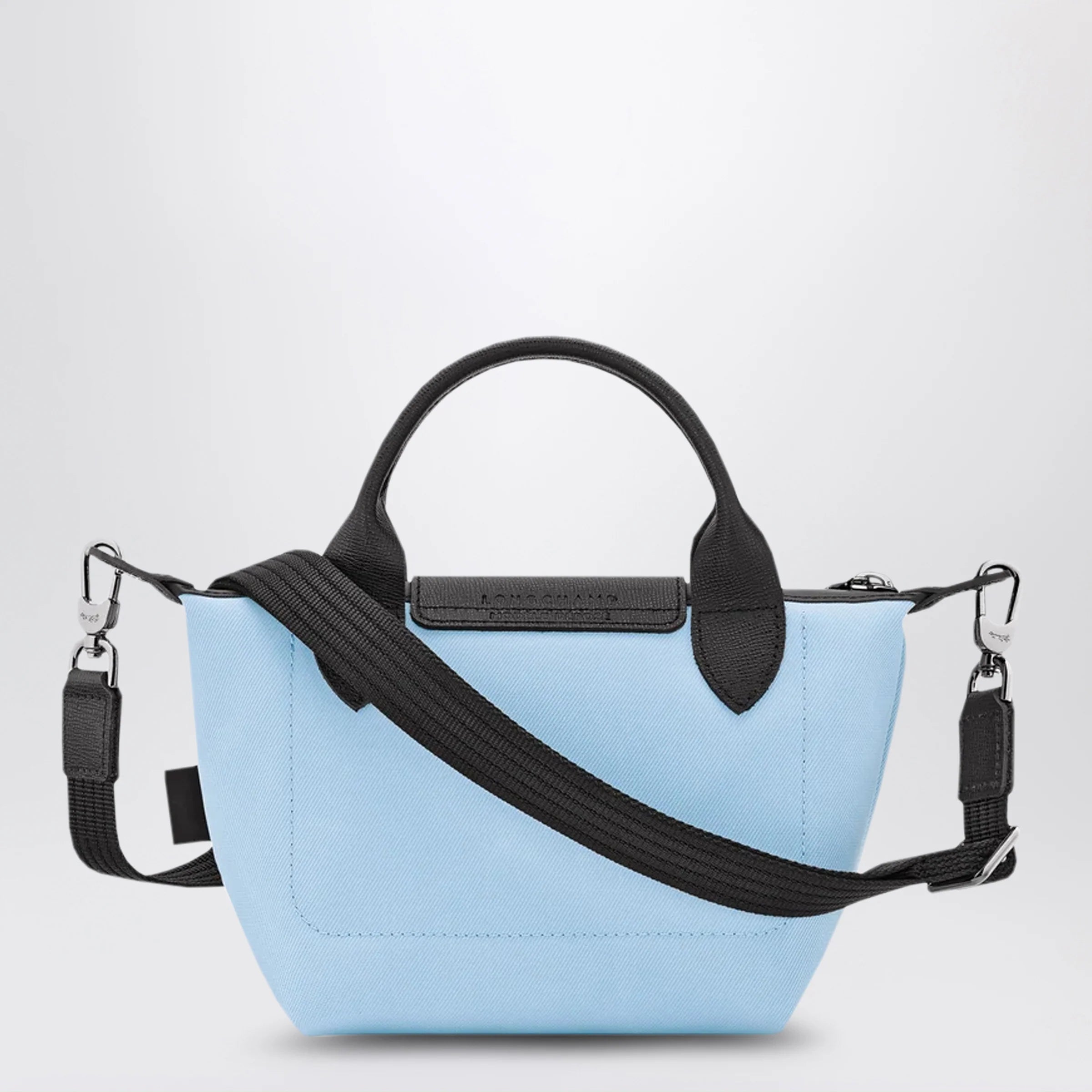 Longchamp XS Le Pliage Energy bag with handle in recycled canvas in Sky blue