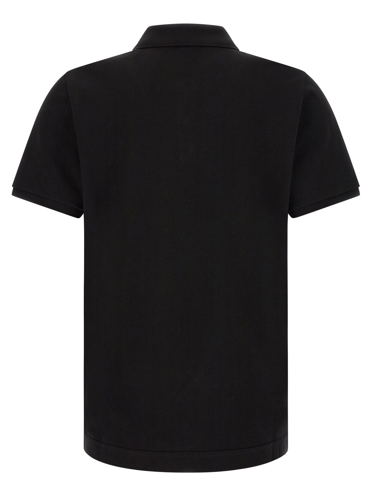 Moncler Leather Logo Patch Polo Shirt