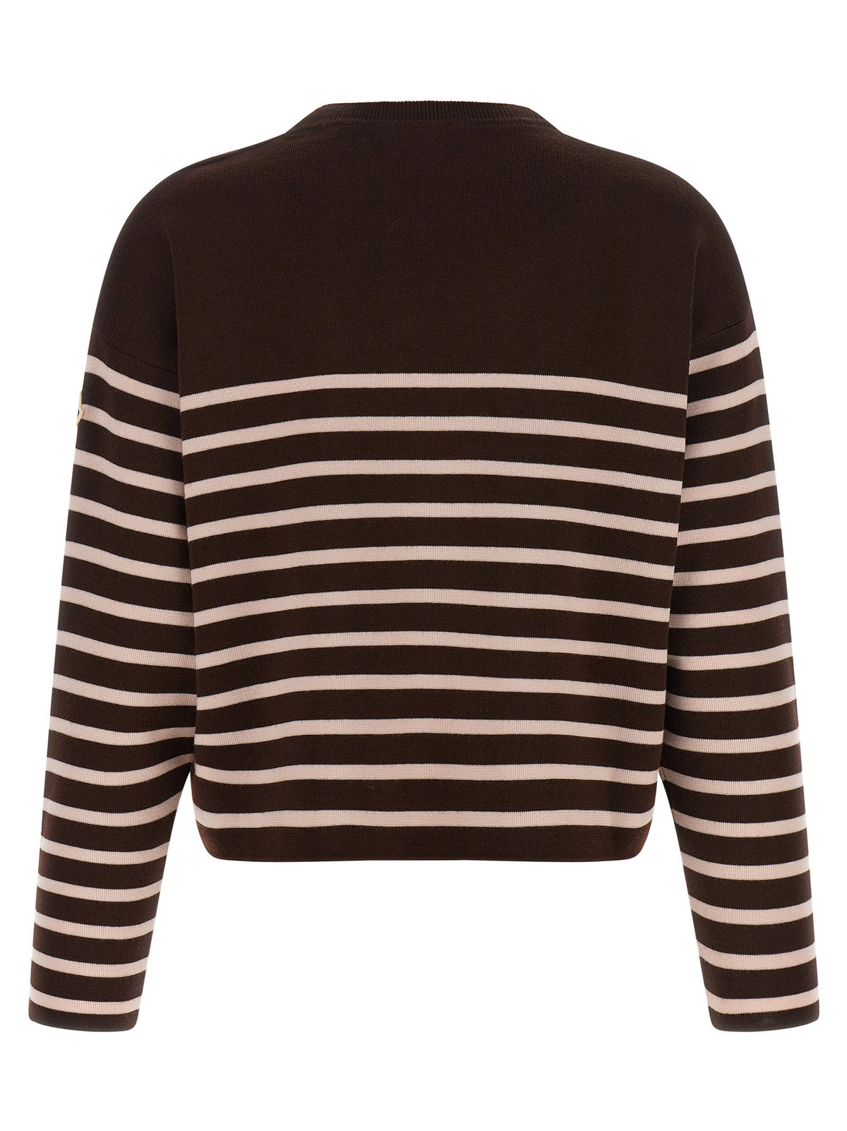 Moncler Striped Sweater With Embroidery