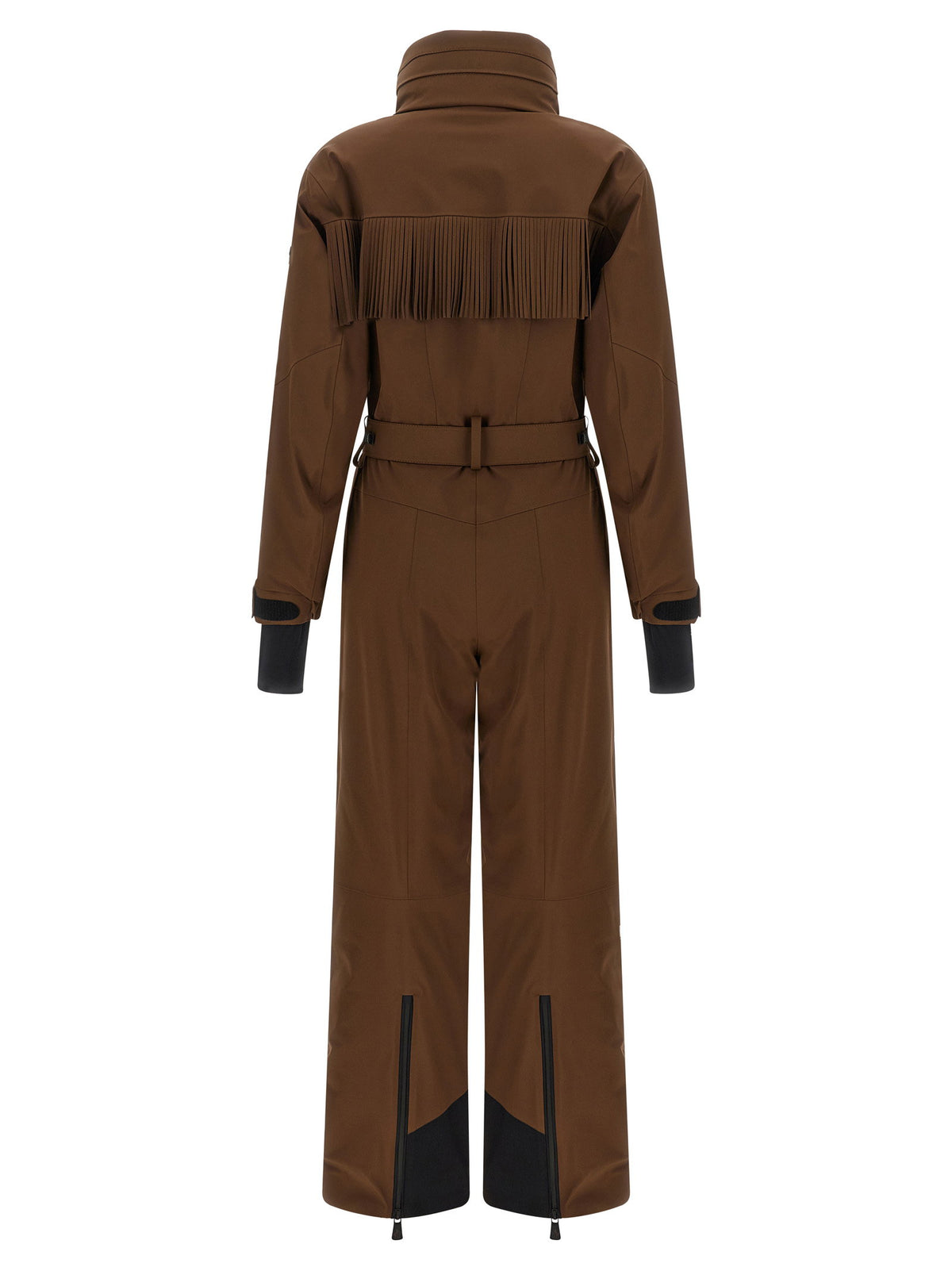Moncler Grenoble Brown Fringed Ski Suit