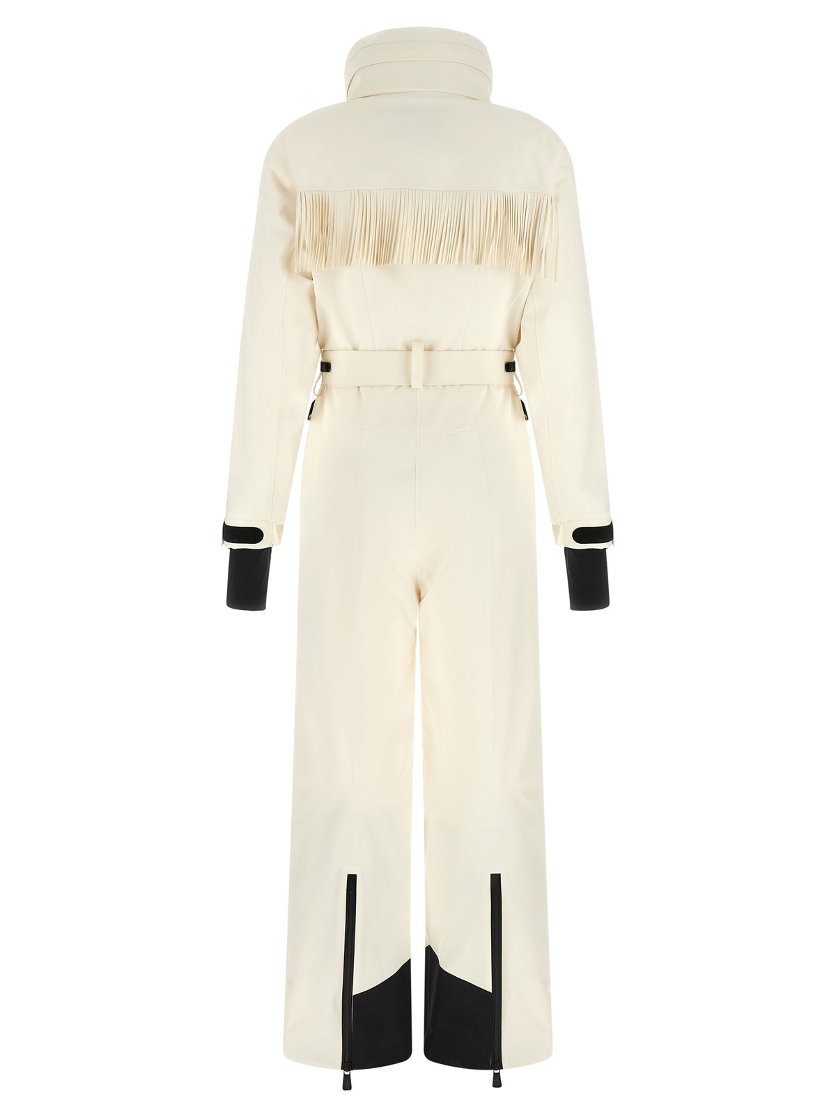 Moncler Grenoble White Fringed Ski Suit