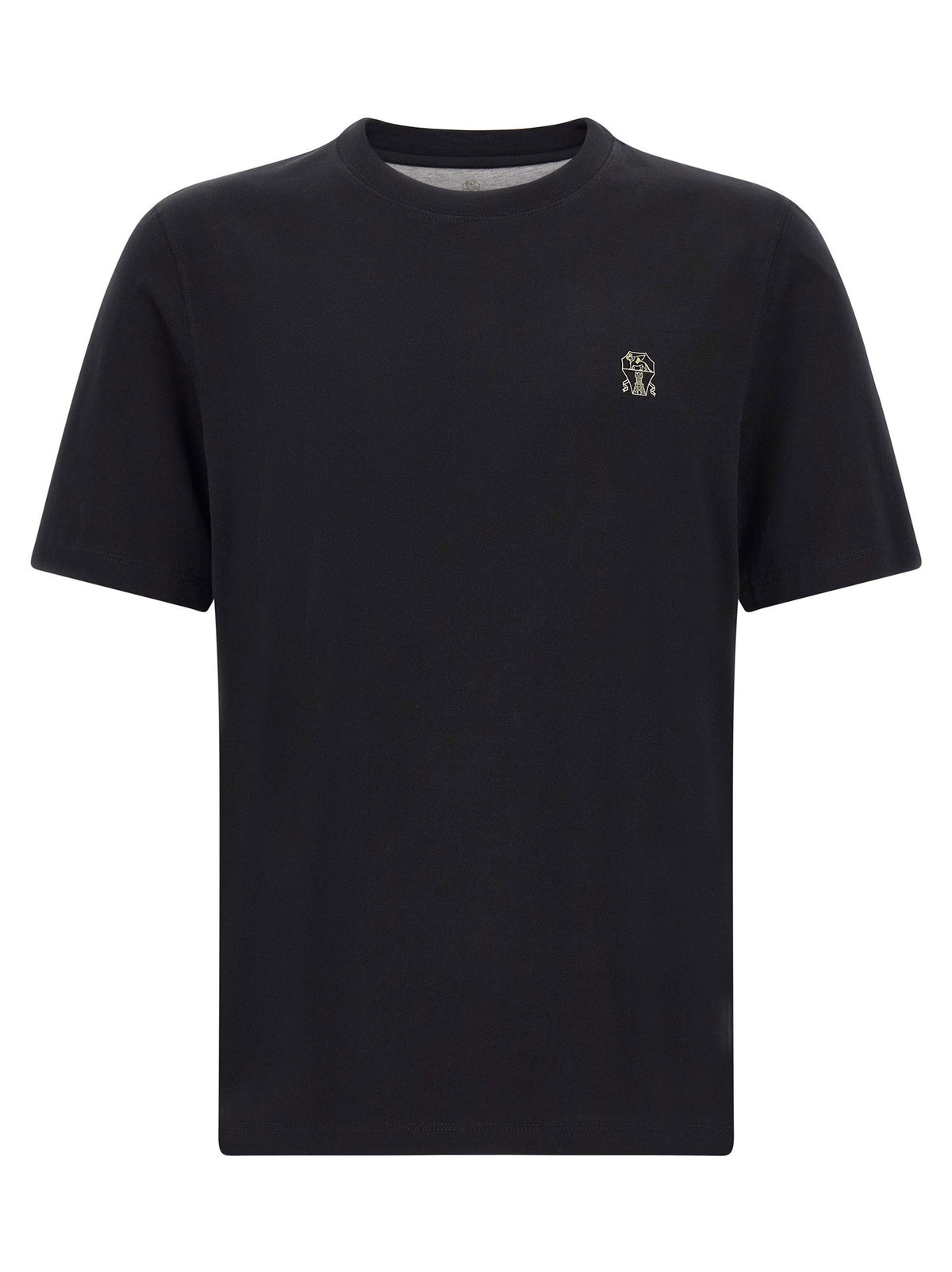 Brunello Cucinelli Logo Embroidery T-shirt